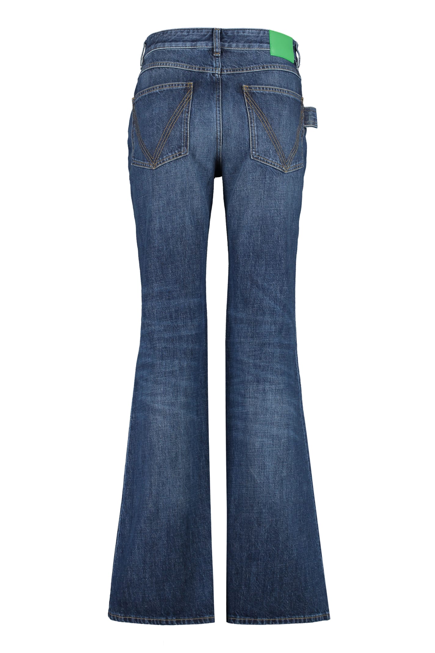 Shop Bottega Veneta 5-pocket Jeans In Blue