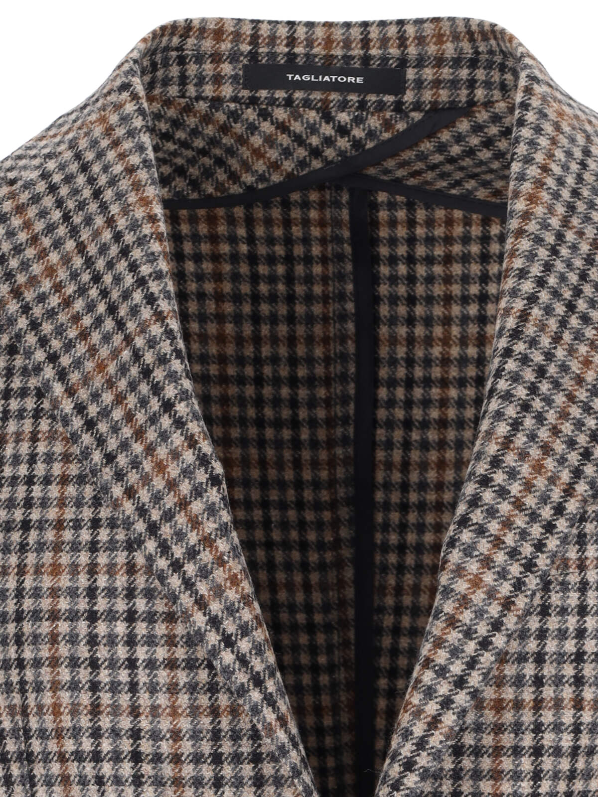 Shop Tagliatore Check Blazer In Brown