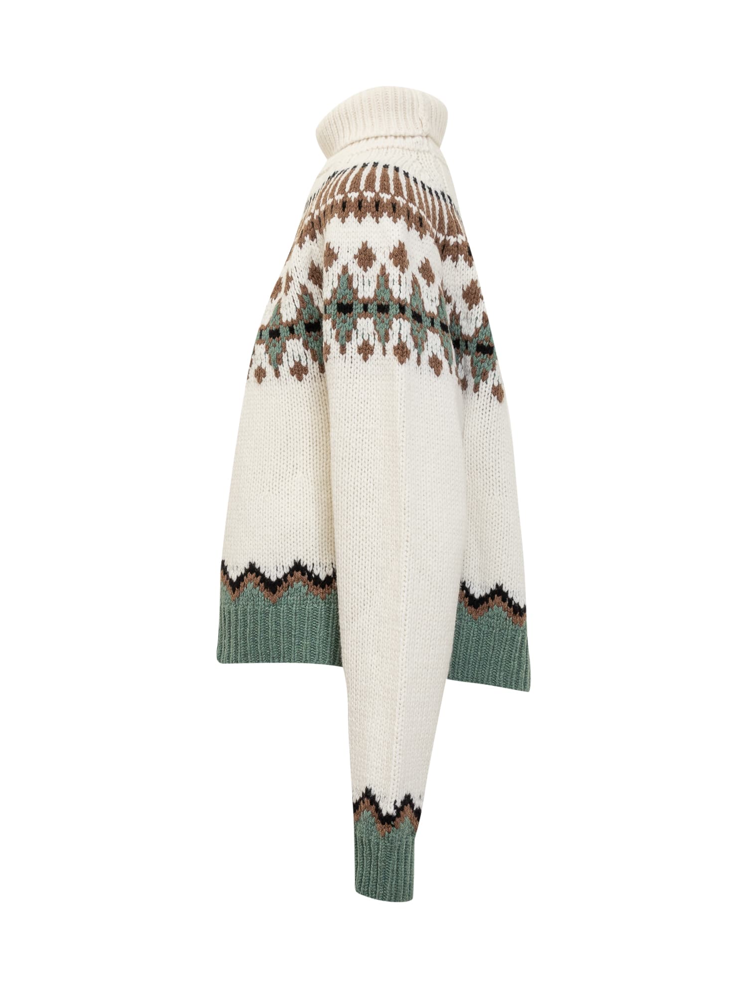 Shop Alanui Sweater In White/multicolor