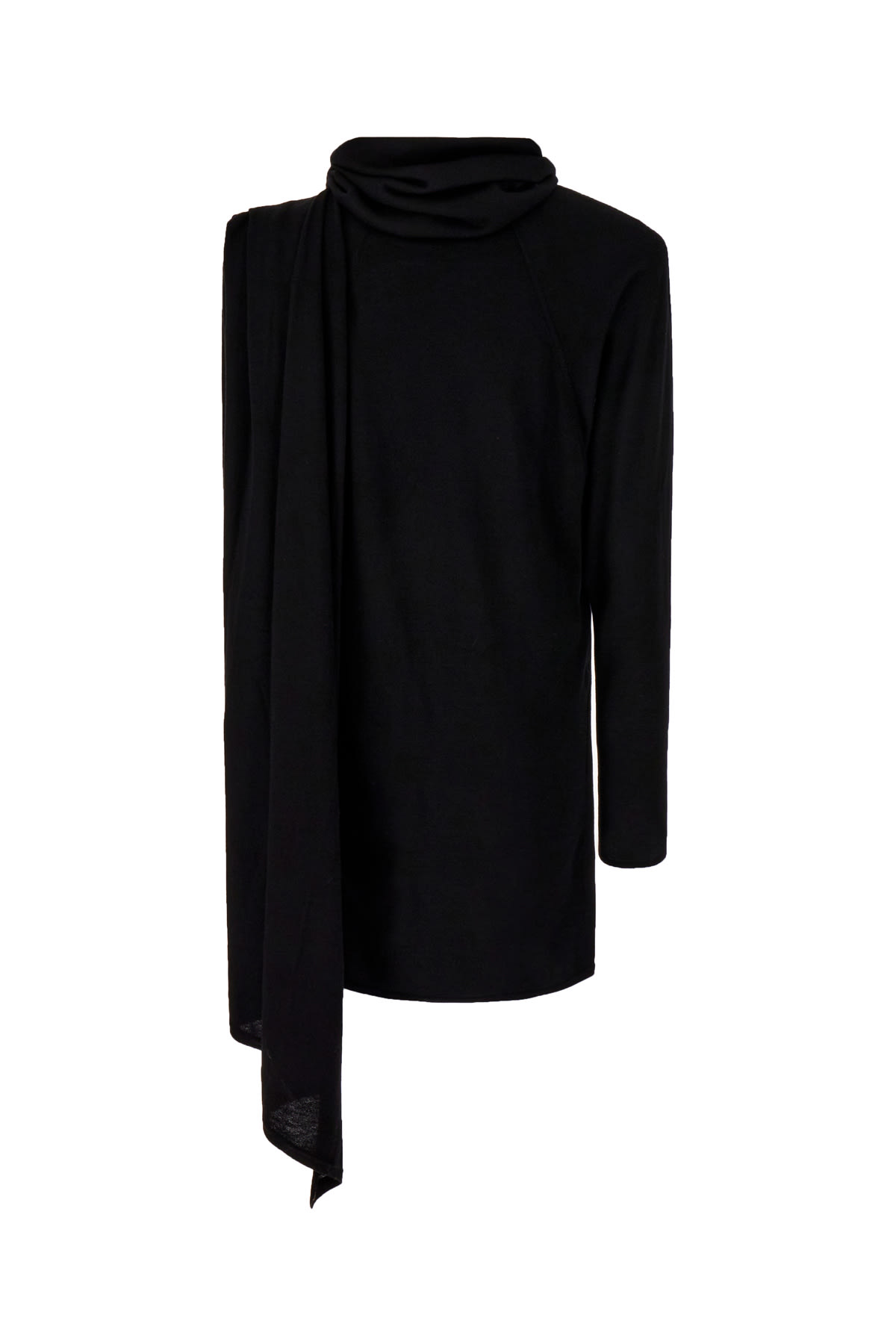 Shop Saint Laurent Black Wool Dress In 1000