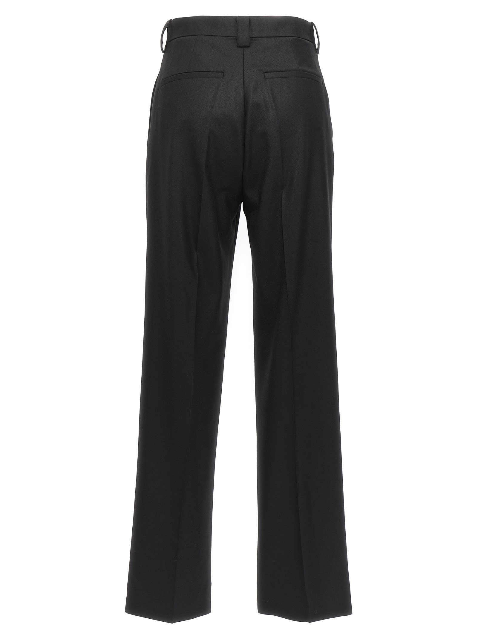 Shop Victoria Beckham Crossed Pants In Black