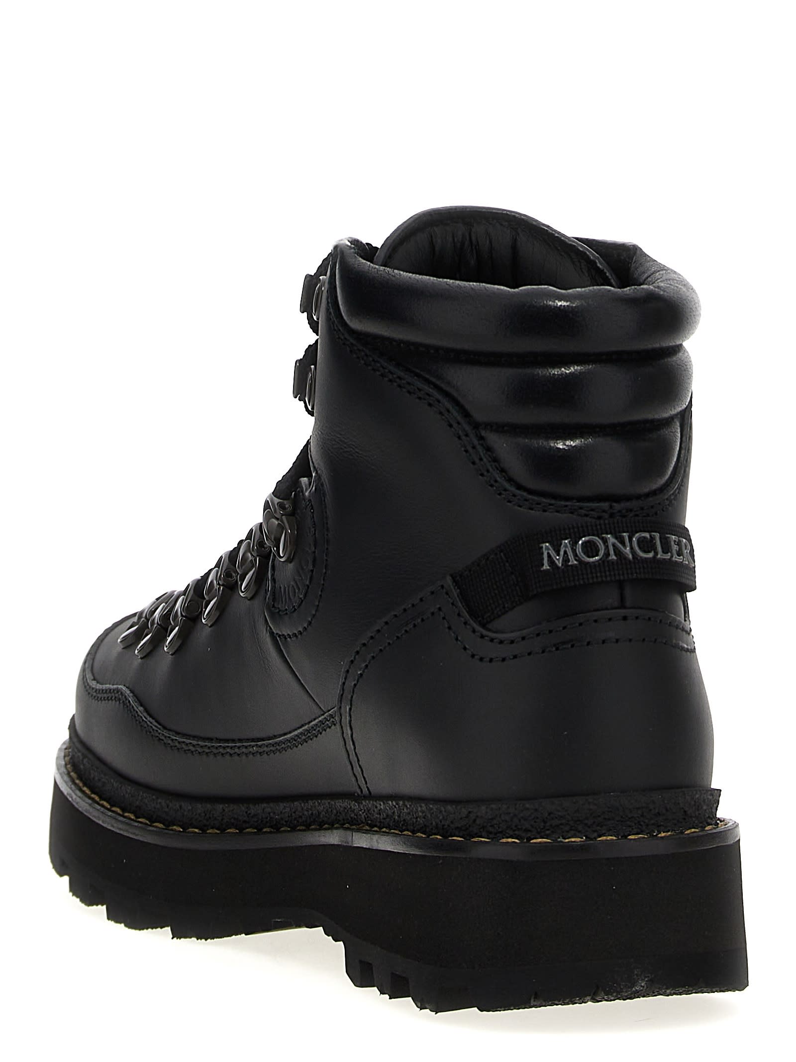 Shop Moncler Peka Trek Ankle Boots In Black