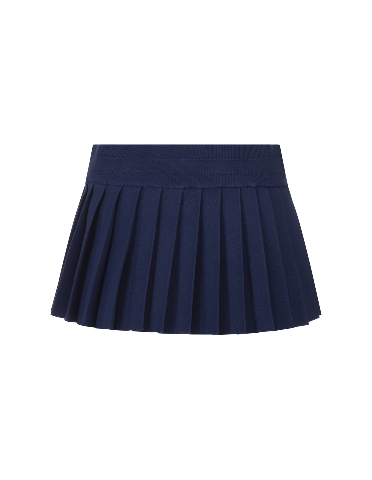 Shop Dsquared2 Blue Pleated Mini Skirt