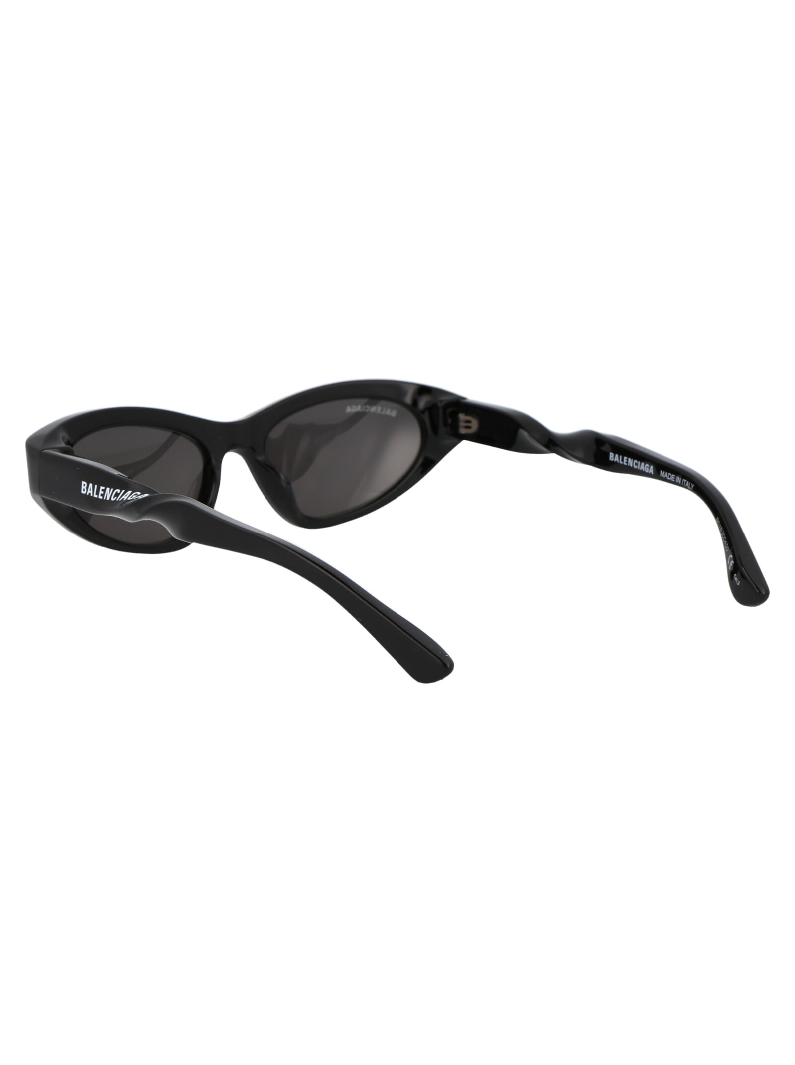 Shop Balenciaga Bb0207s Sunglasses In 001 Black Black Grey