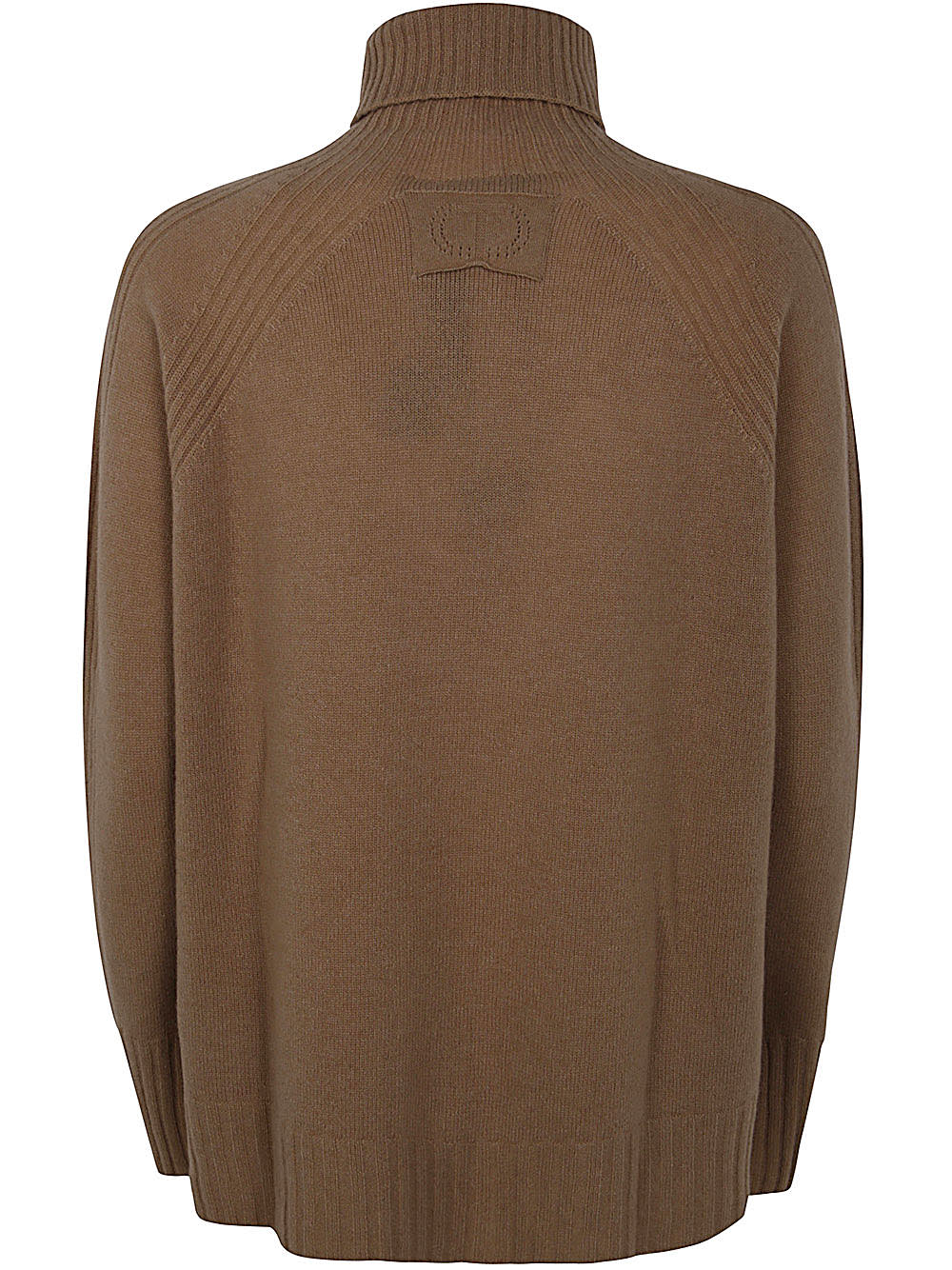 Shop Twinset Turtle Neck Sweater In Sandy Brown