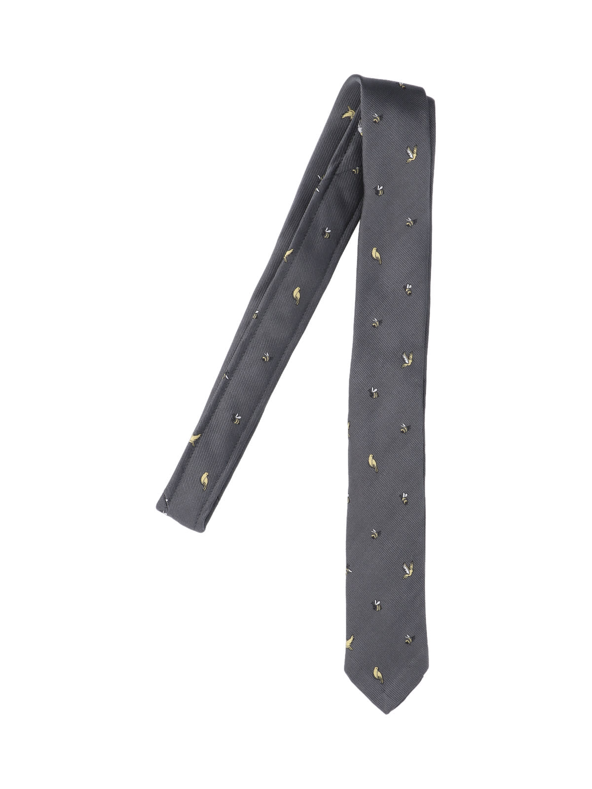 Shop Thom Browne Silk Tie In Gray