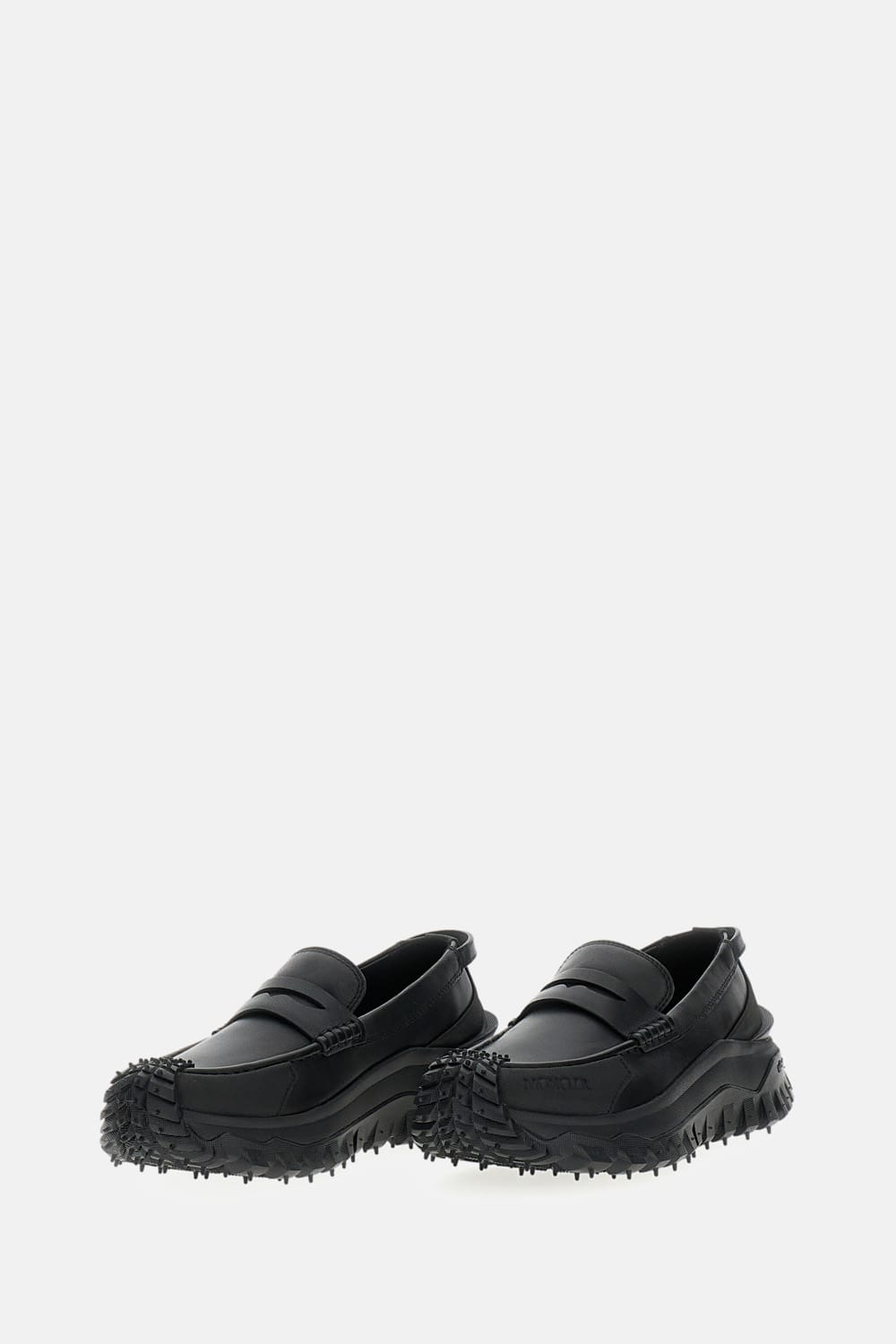 Moncler Men Trailgrip Loafer Sneakers In Black