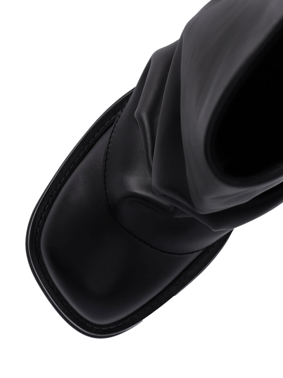 Attico Robin Combat Boots In Black