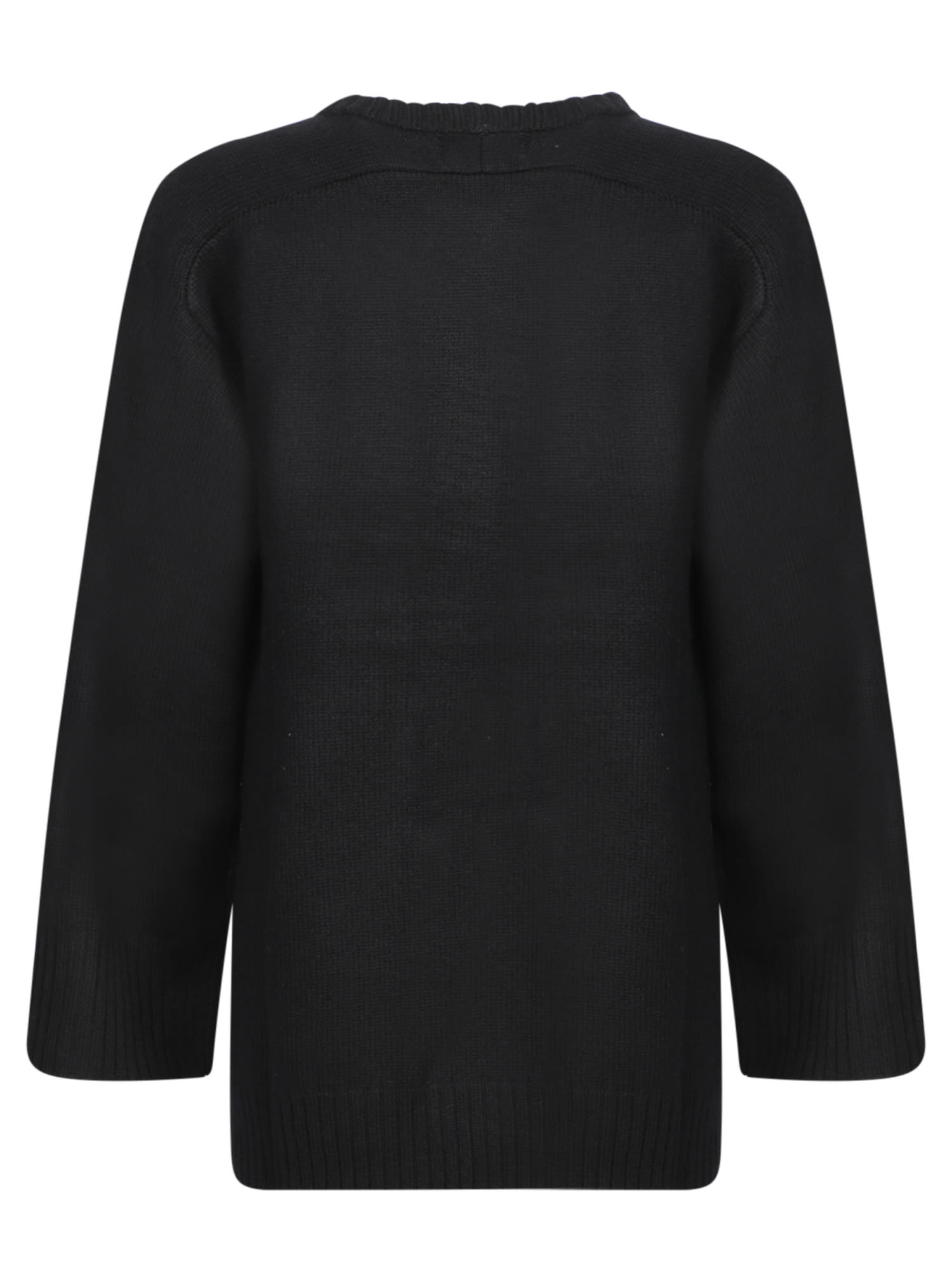 Shop Loulou Studio Black Wool And Cashmere Sweater