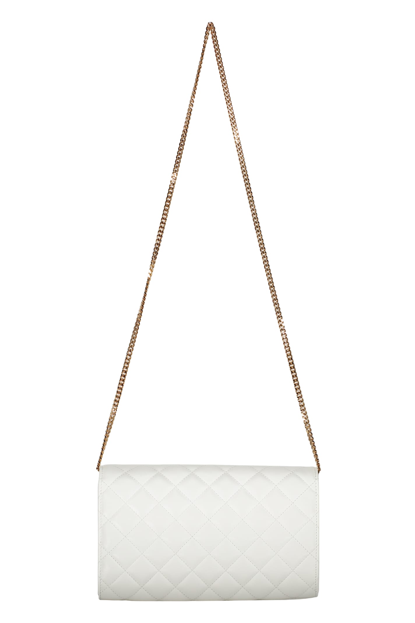 Versace Leather Crossbody Bag In White