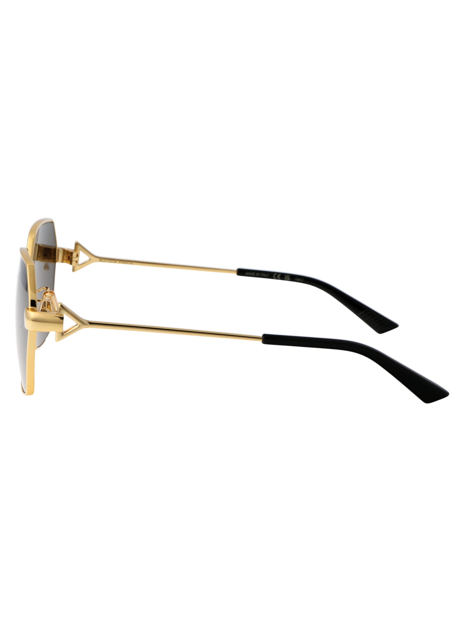 Shop Bottega Veneta Bv1224s Sunglasses In 002 Gold Gold Grey