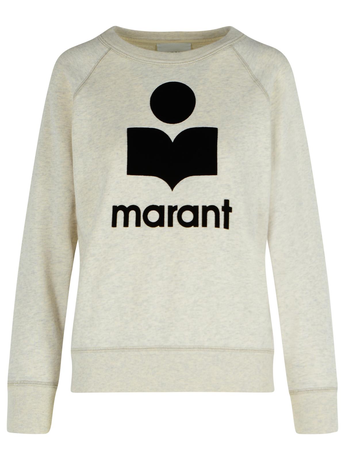 Isabel Marant Étoile Millyny Ecru Cotton Blend Sweatshirt In Sand