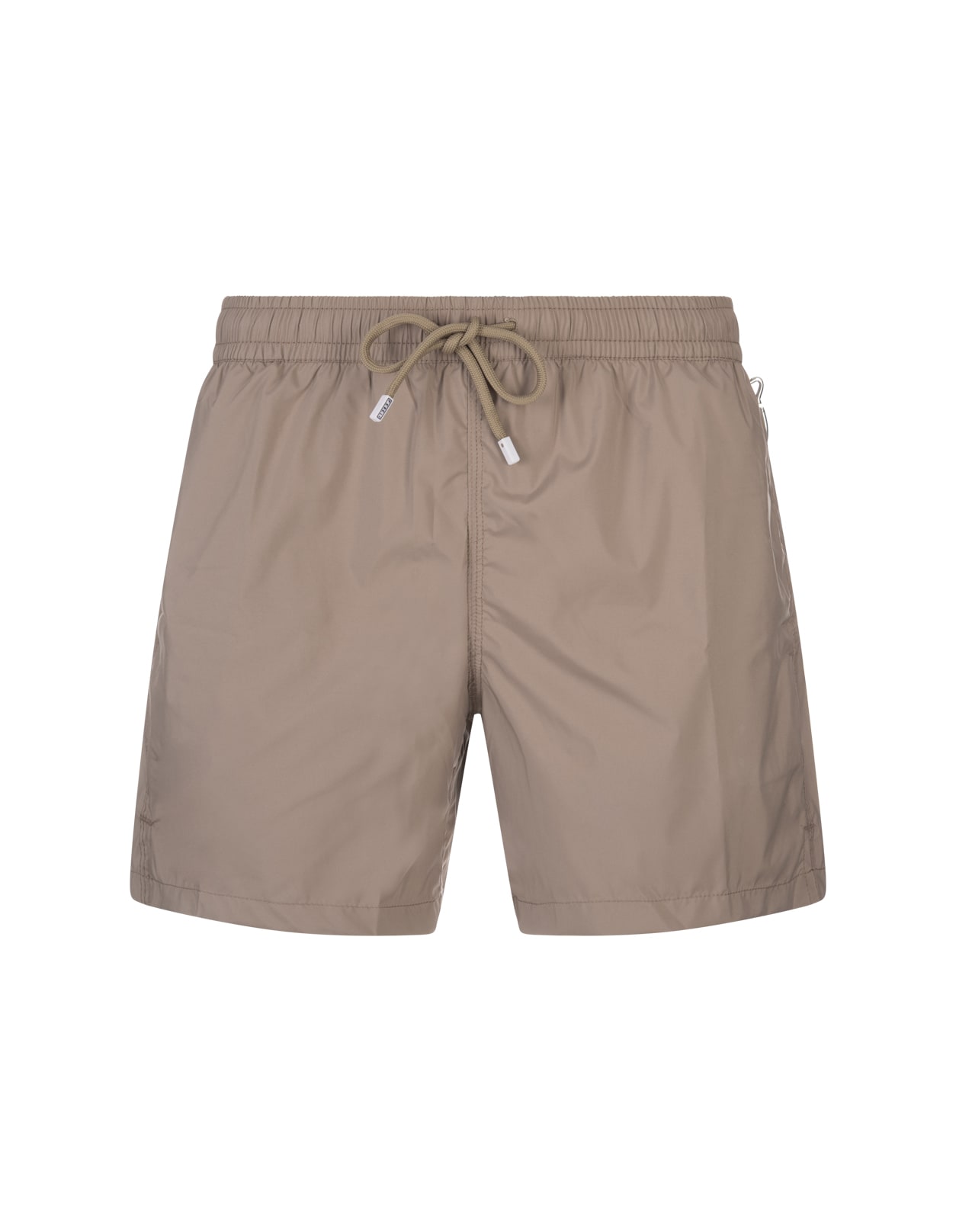 Shop Fedeli Taupe Swim Shorts In Brown