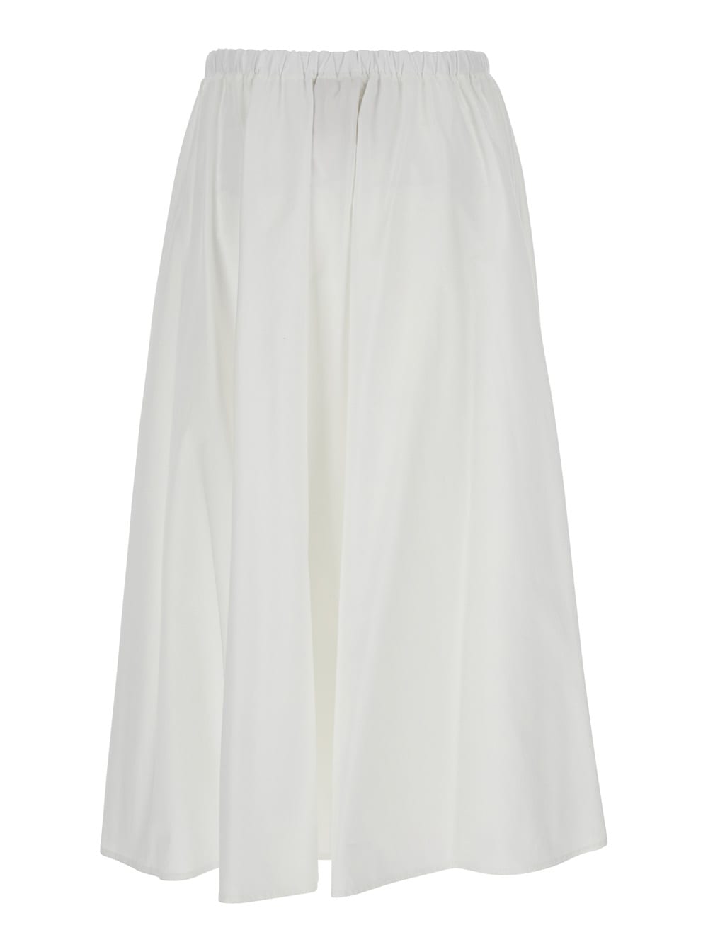 Semicouture Popeline Skirt In White