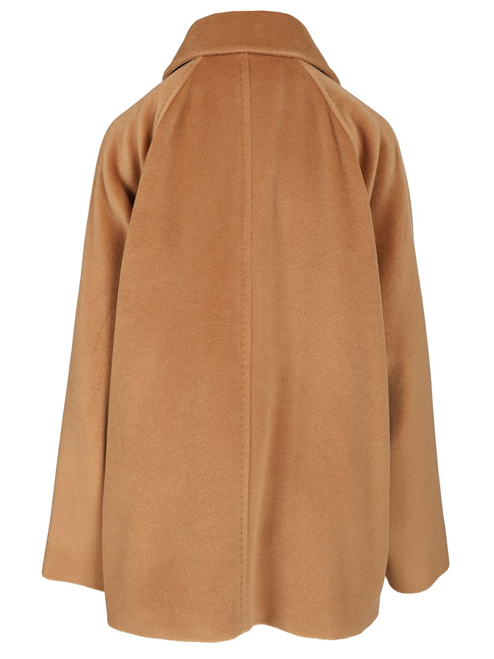 Max Mara Double-breasted Wool Pea Coat In Brown