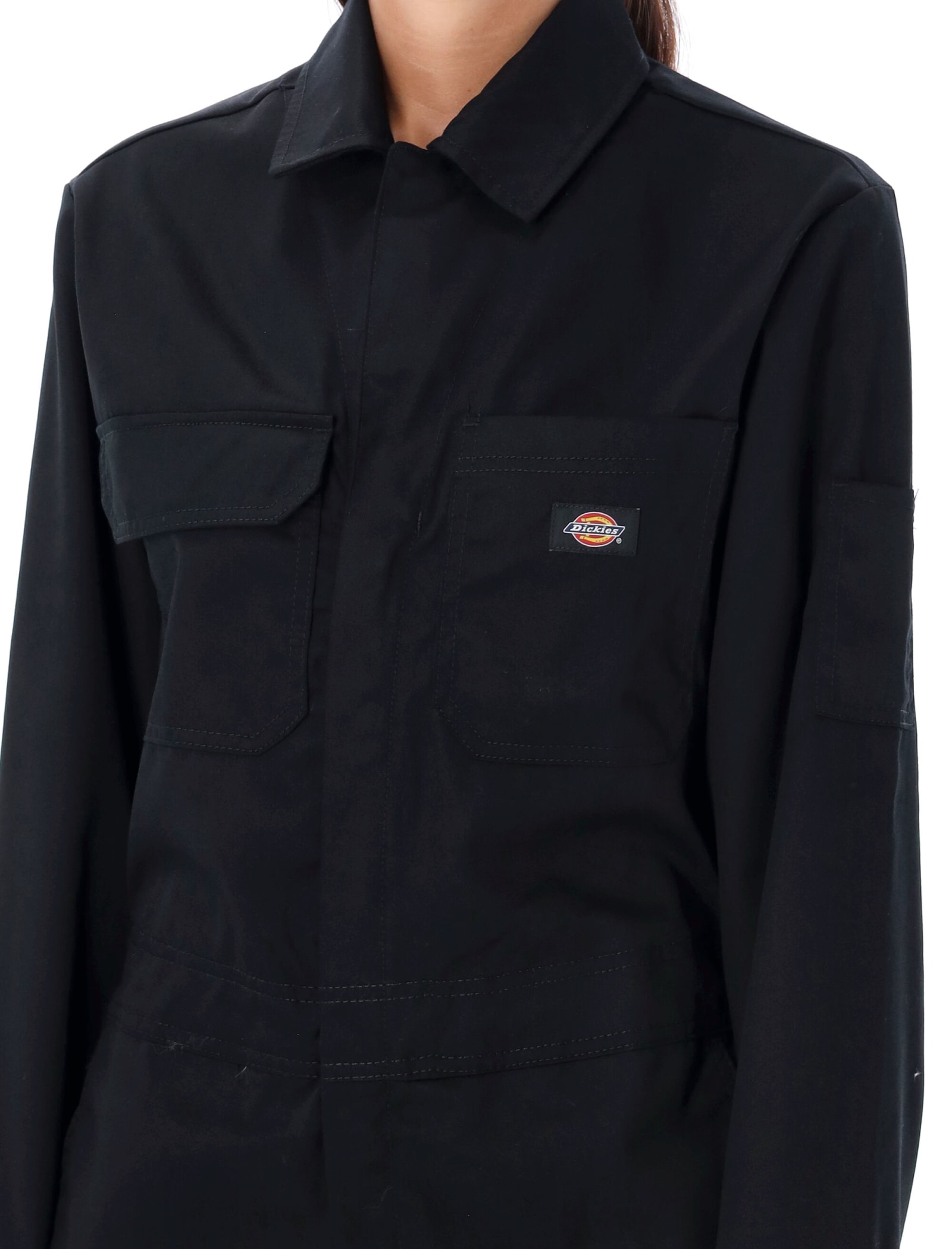 Shop Dickies Haughton Overall Jumpsuit In Black
