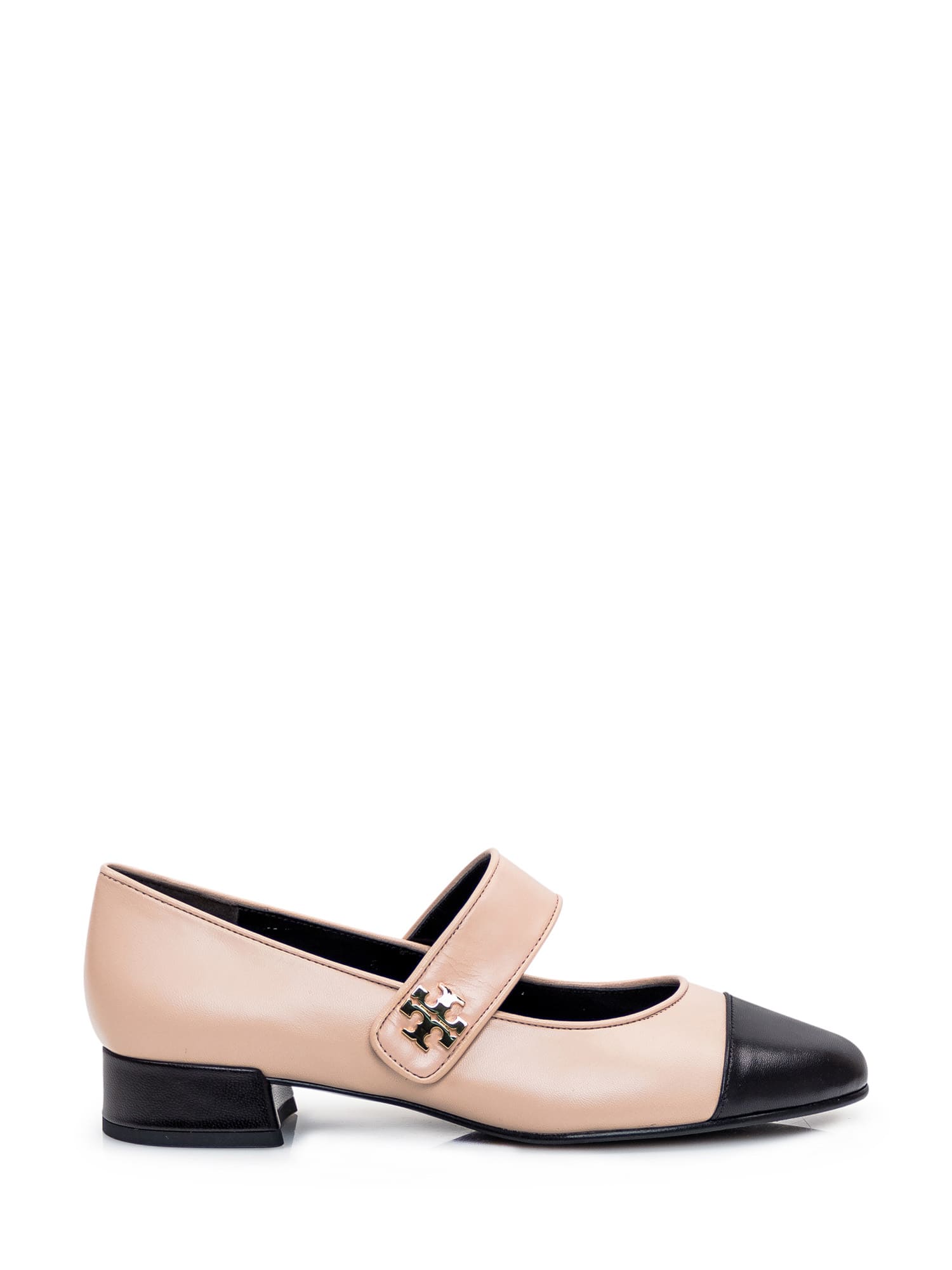 Shop Tory Burch Mary Jane Ballerina In Rose Pink/perfect Black