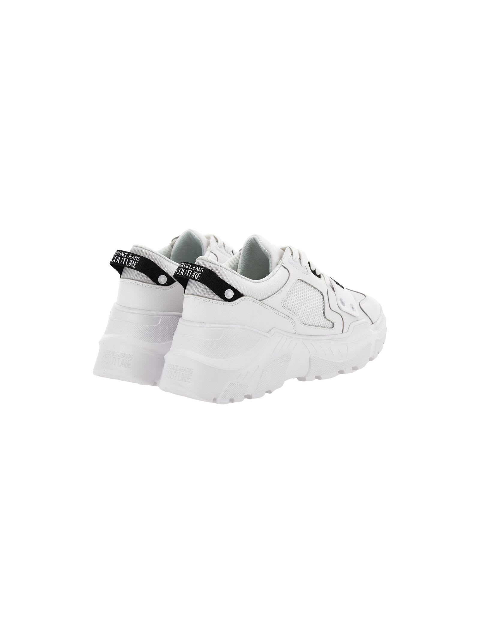 Shop Versace Jeans Couture Mens Sneakers In White