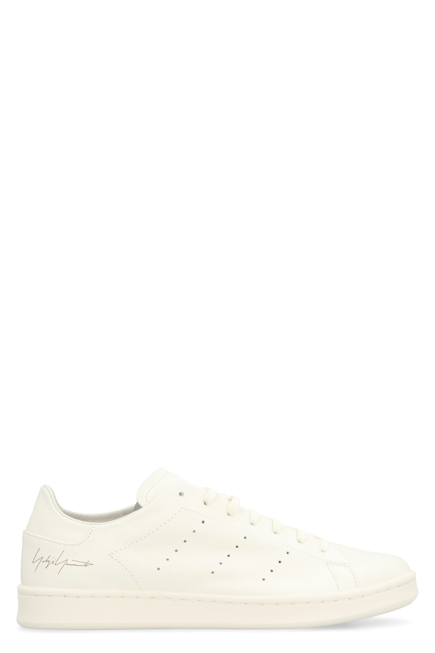 Shop Y-3 Stan Smith Leather Low-top Sneakers In White