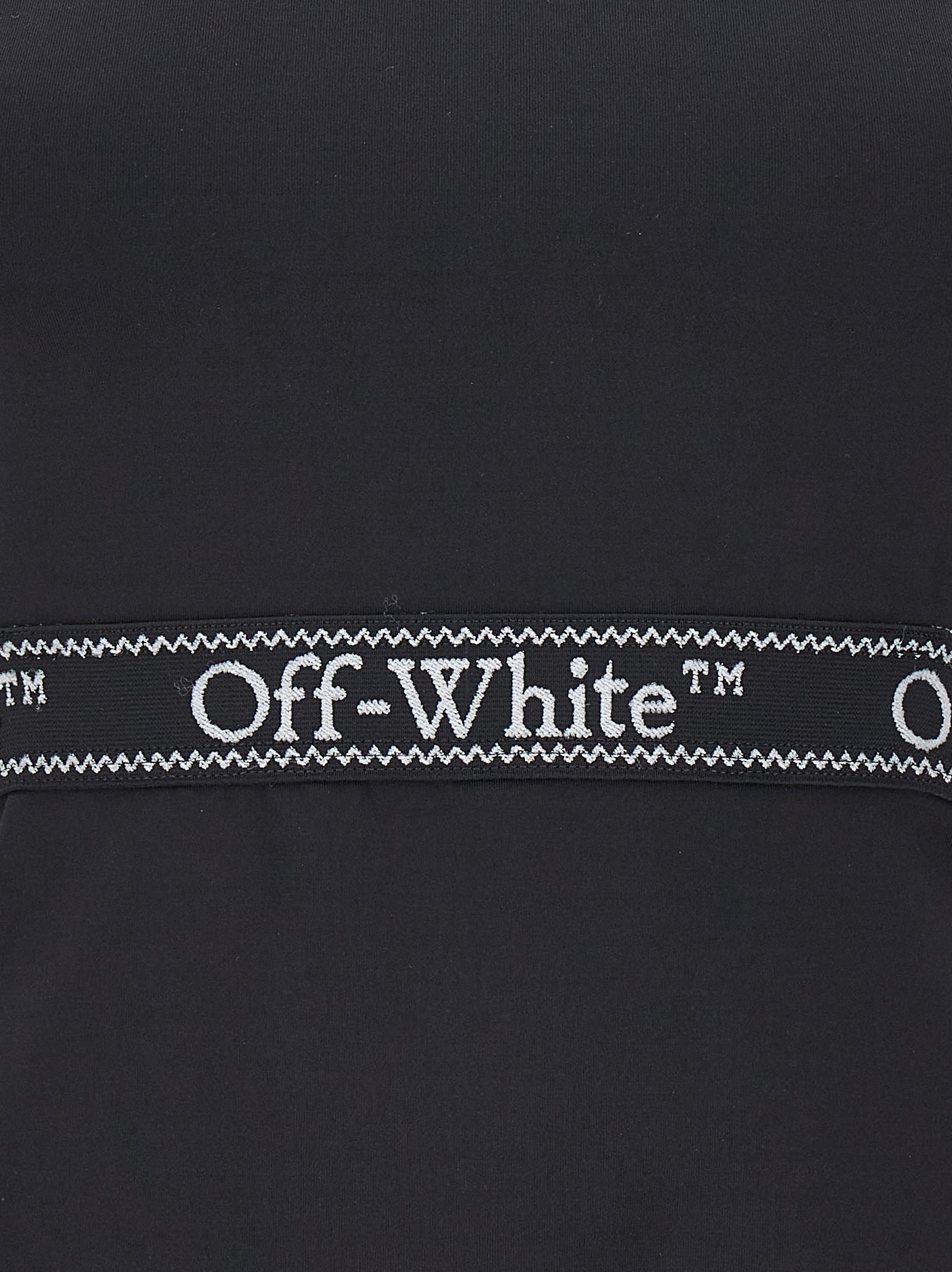 Shop Off-white Logoband T-shirt In White/black