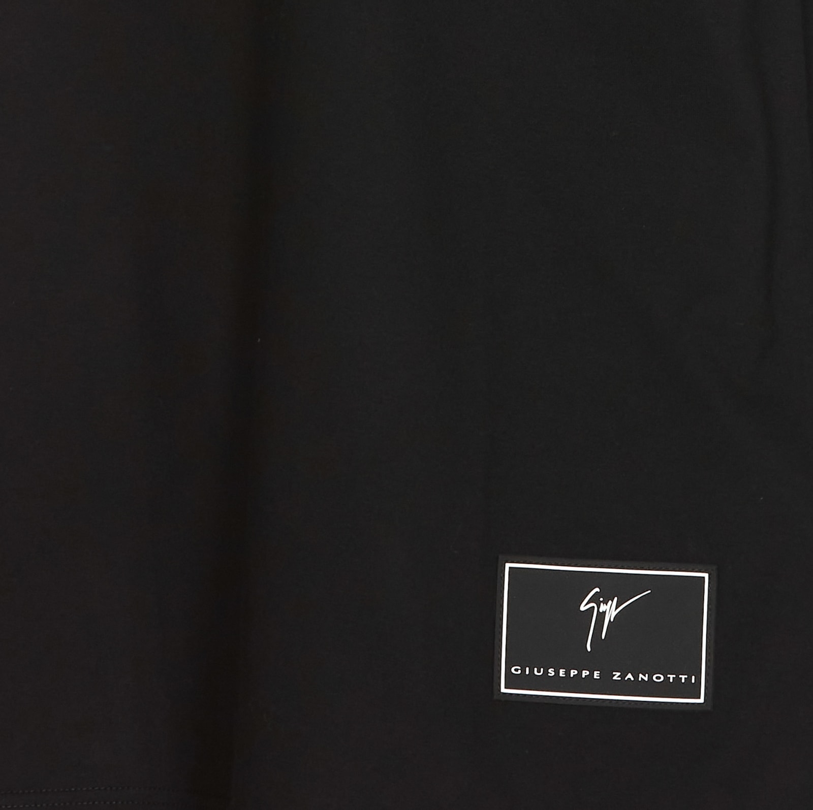 Shop Giuseppe Zanotti Lr-58 Logo T-shirt In Black