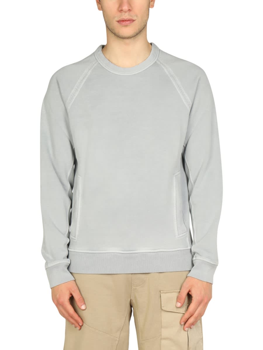 Shop Ten C Logo Sweatshirt In Baby Blue