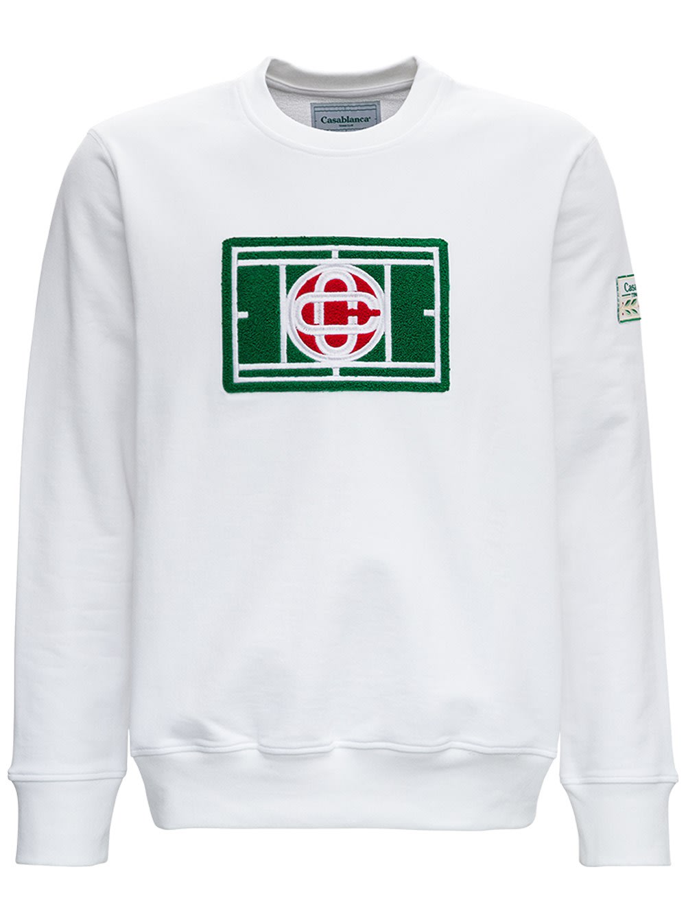 Casablanca tennis court sweatshirt with sponge logo