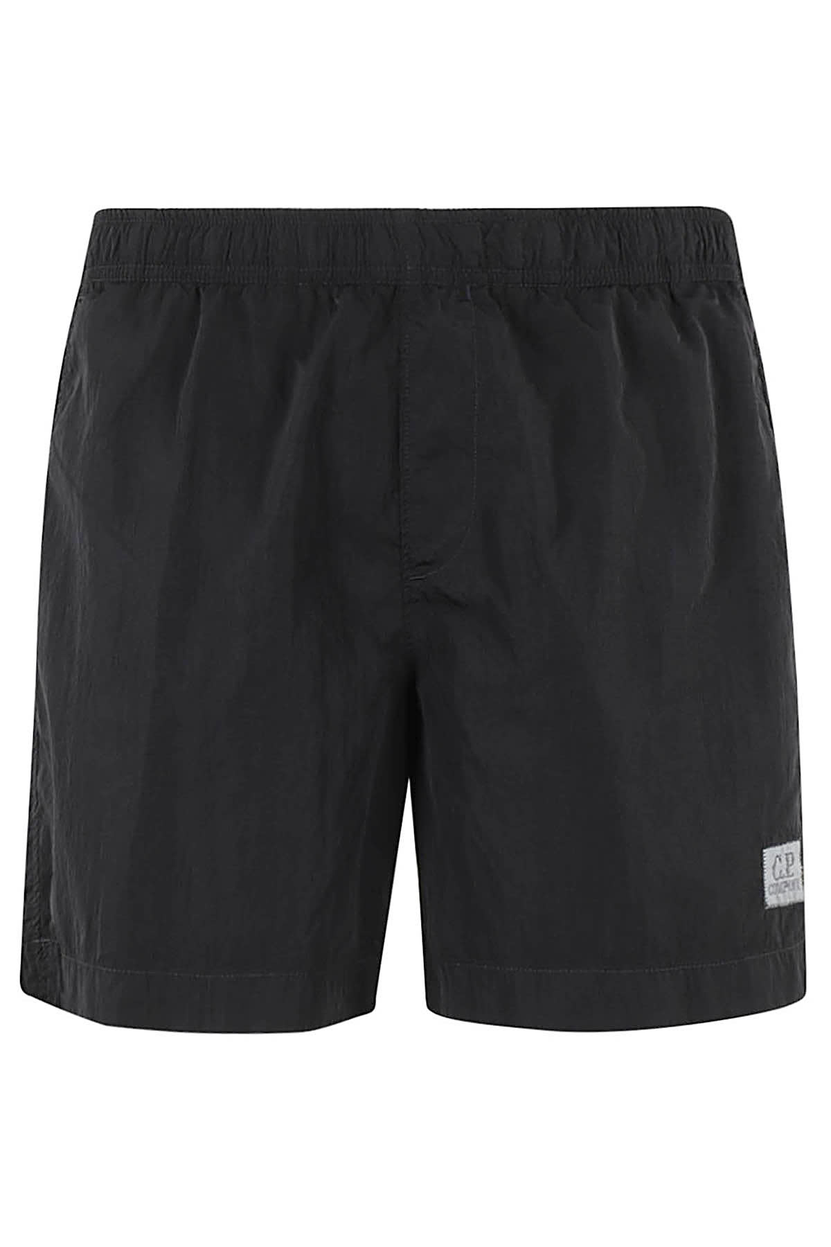C.p. Company Eco-chrome R Short Swim Shorts In Black