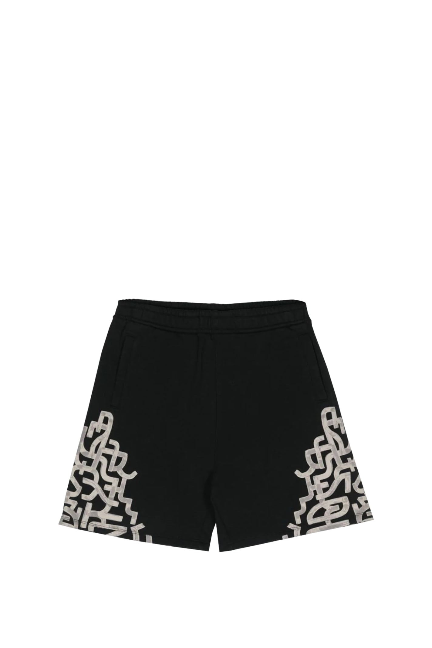 Marcelo Burlon County Of Milan Kids' Shorts With Print In Back
