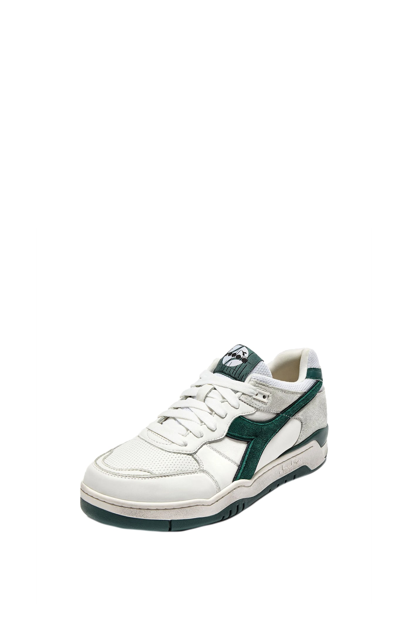 Diadora Sneakers B.560 Used In Bianco Verde Bistro