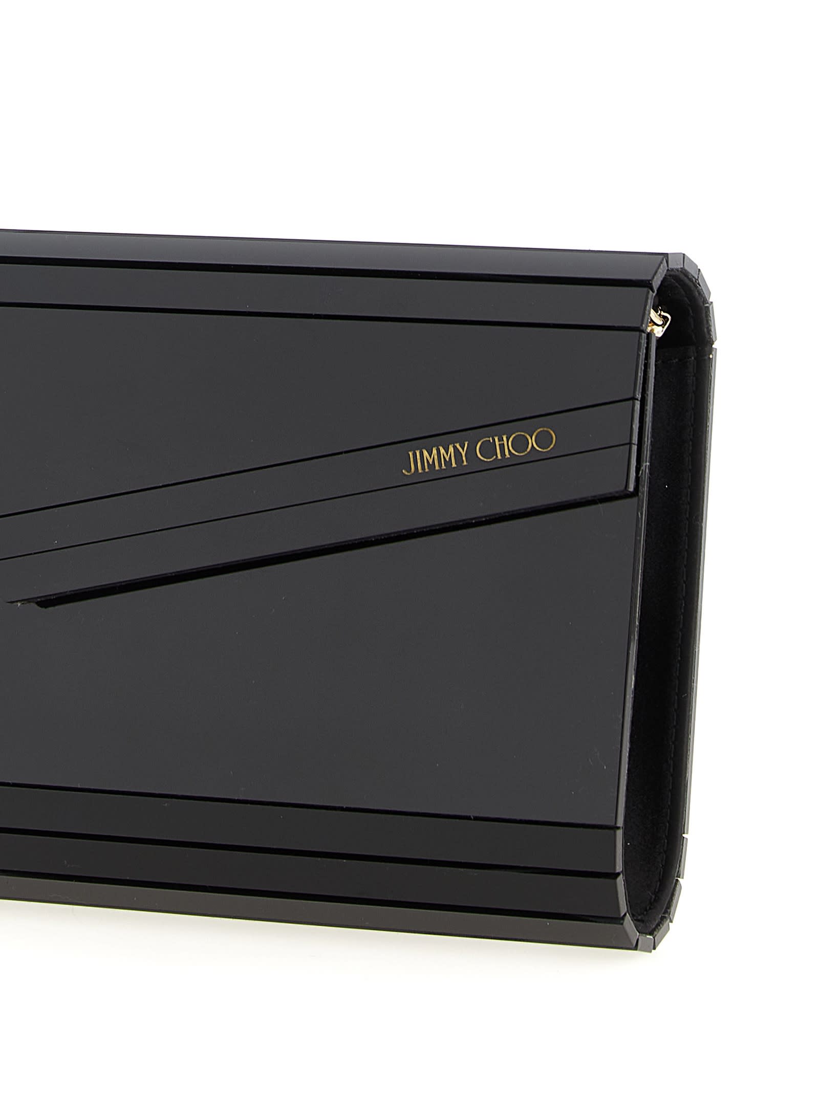 Jimmy Choo Candy Clutch In Black