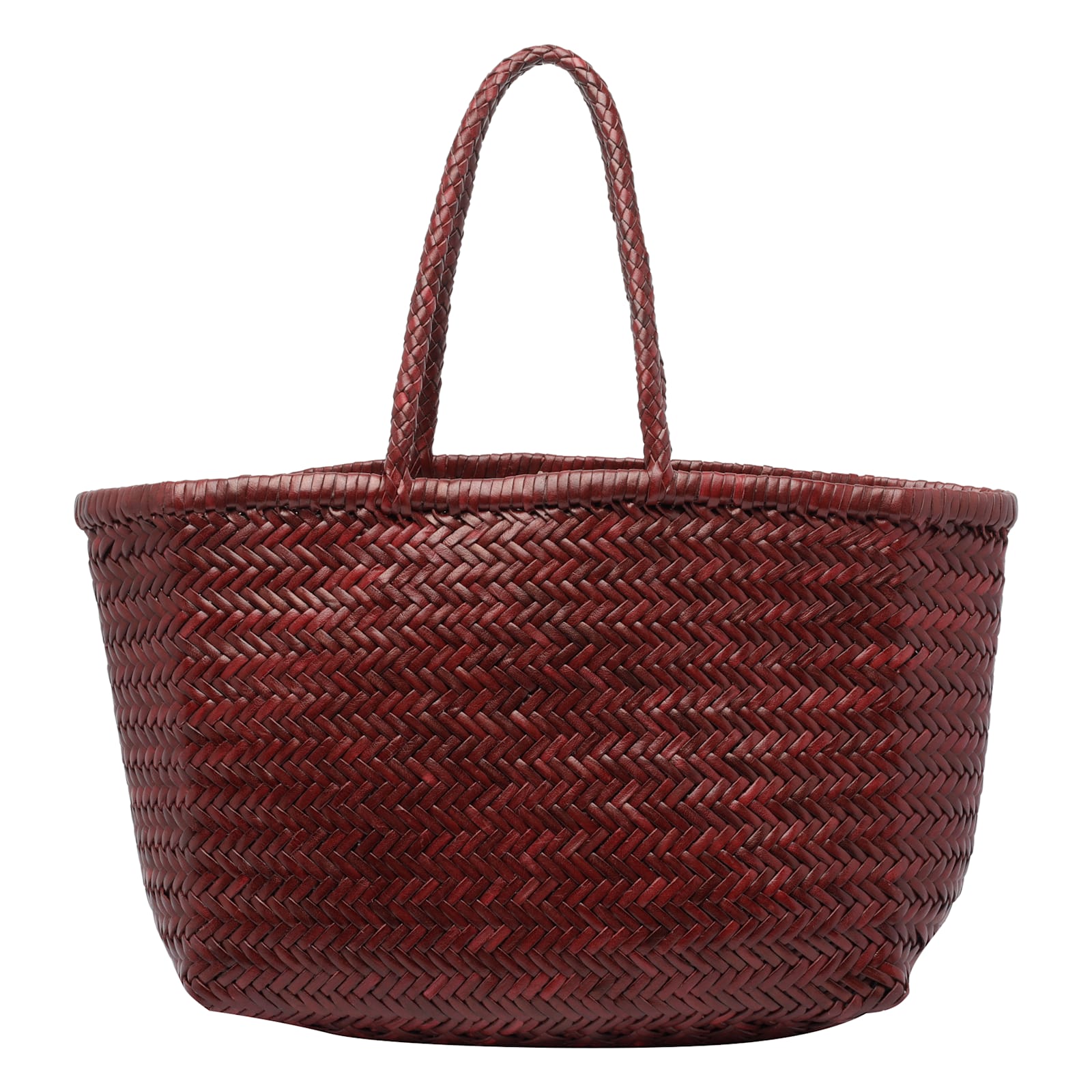 Dragon Diffusion Big Bamboo Triple Jumo Shoulder Bag In Red
