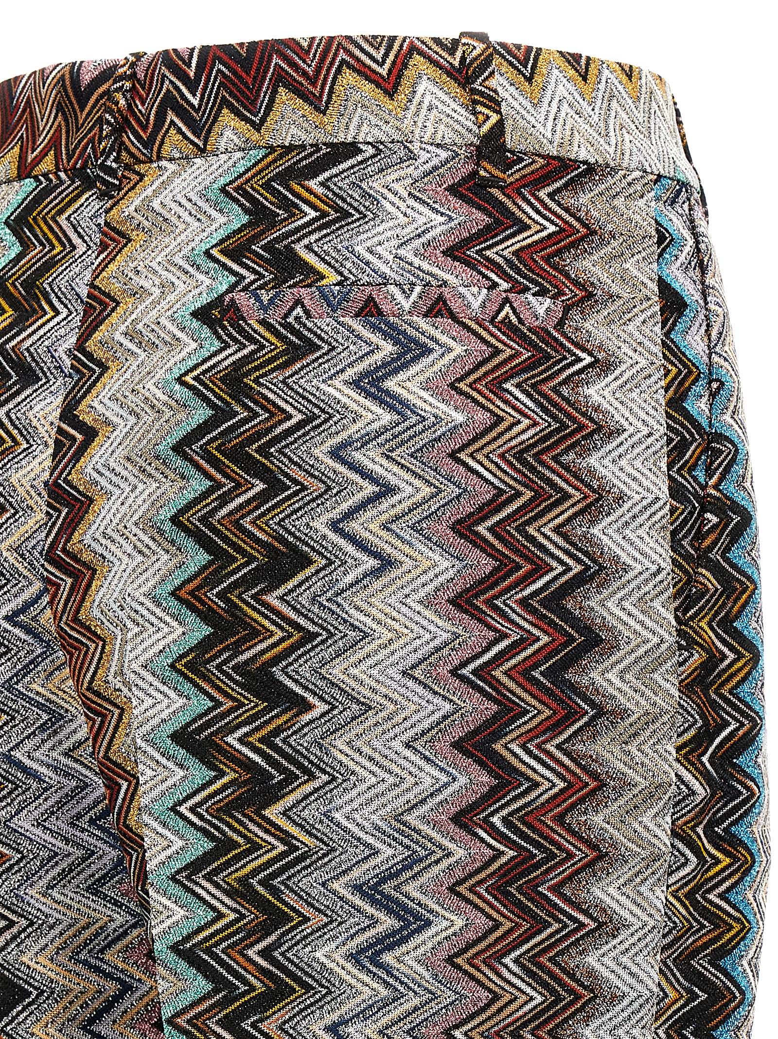 Shop Missoni Zig Zag Lamé Pants In Multicolor