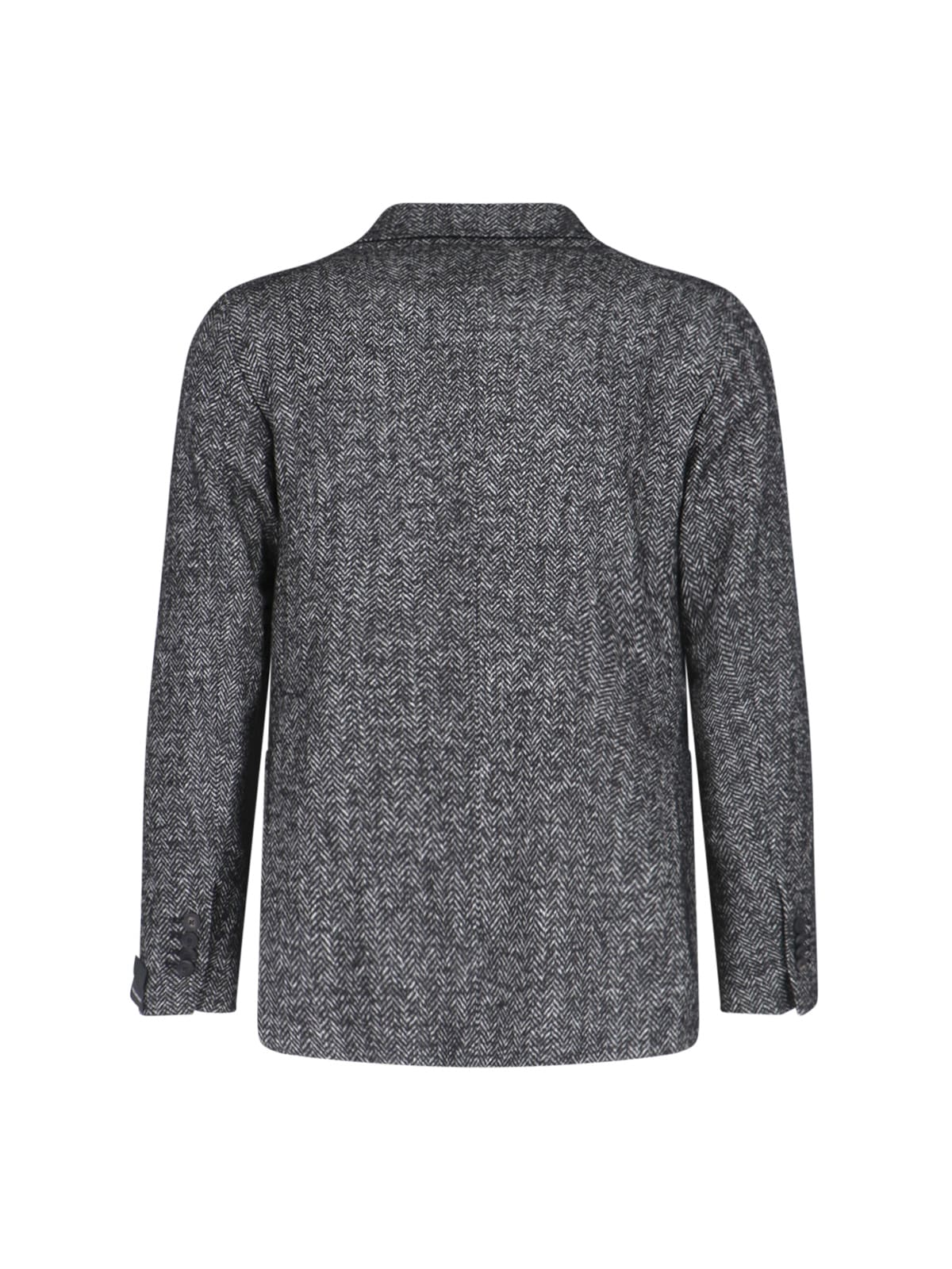 Shop Tagliatore Single-breasted Blazer In Gray