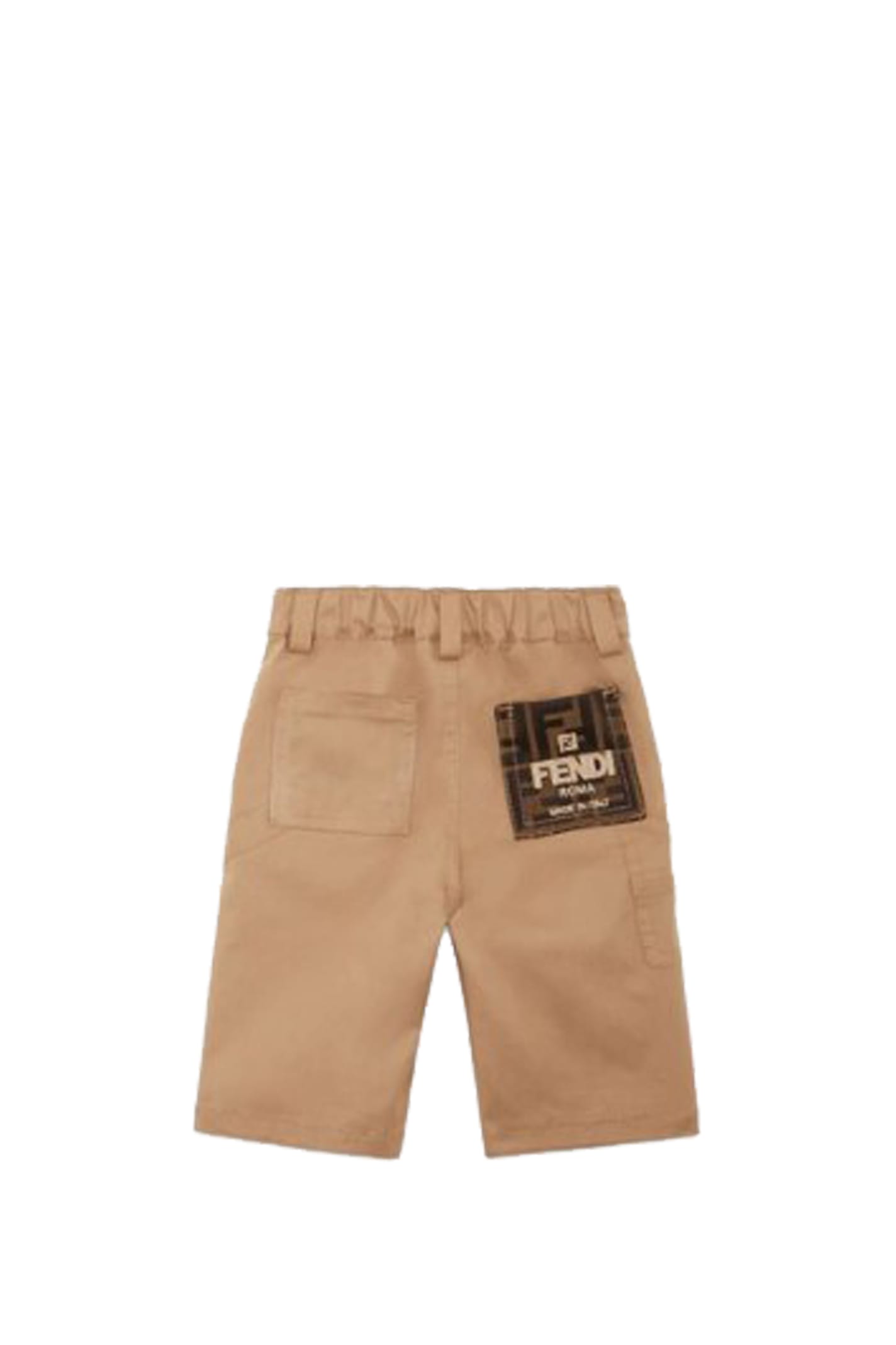 Shop Fendi Baby Pants In Beige