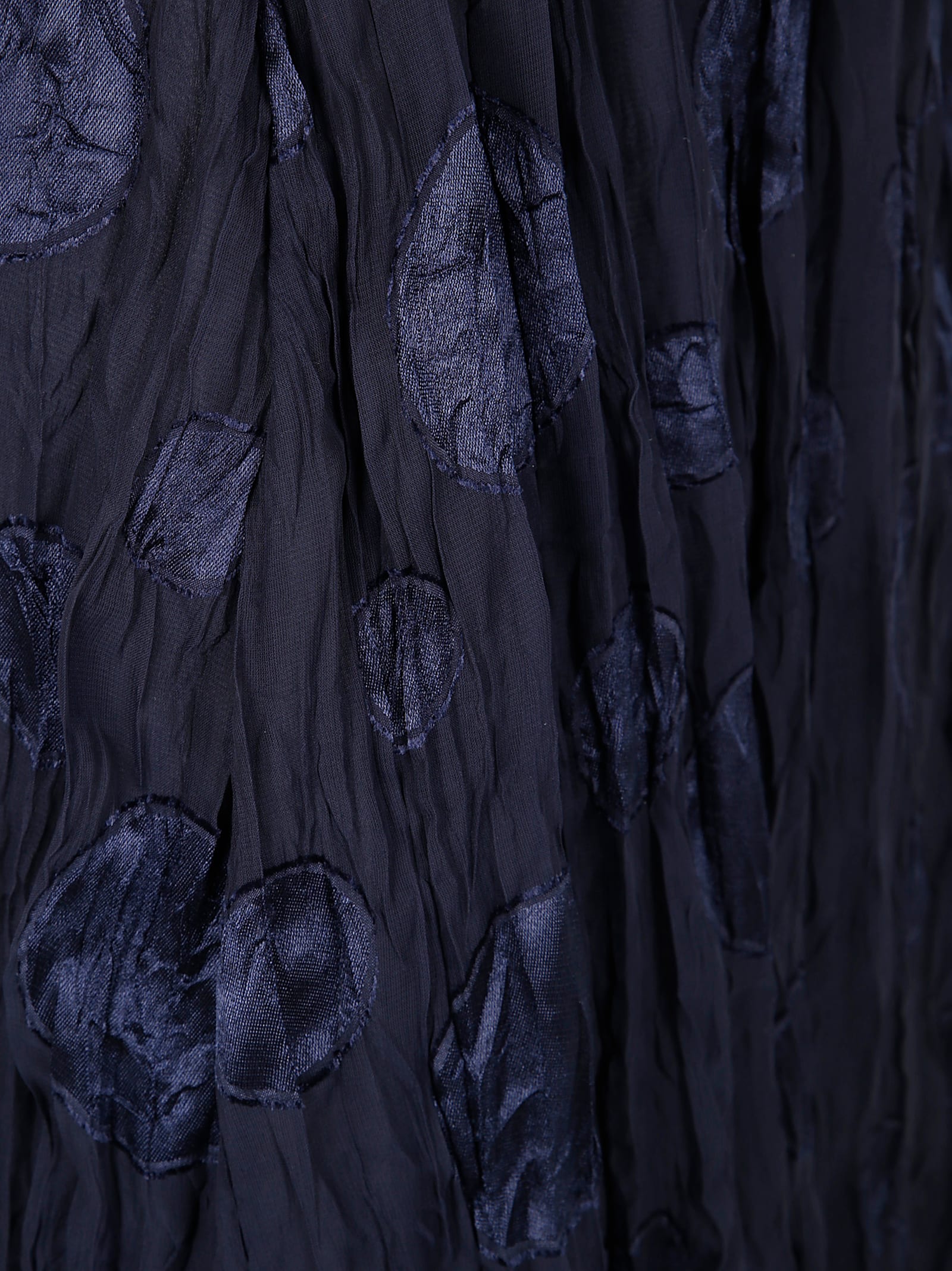 Emporio Armani Patterned Jacquard Maxi Skirt In Deep Blue