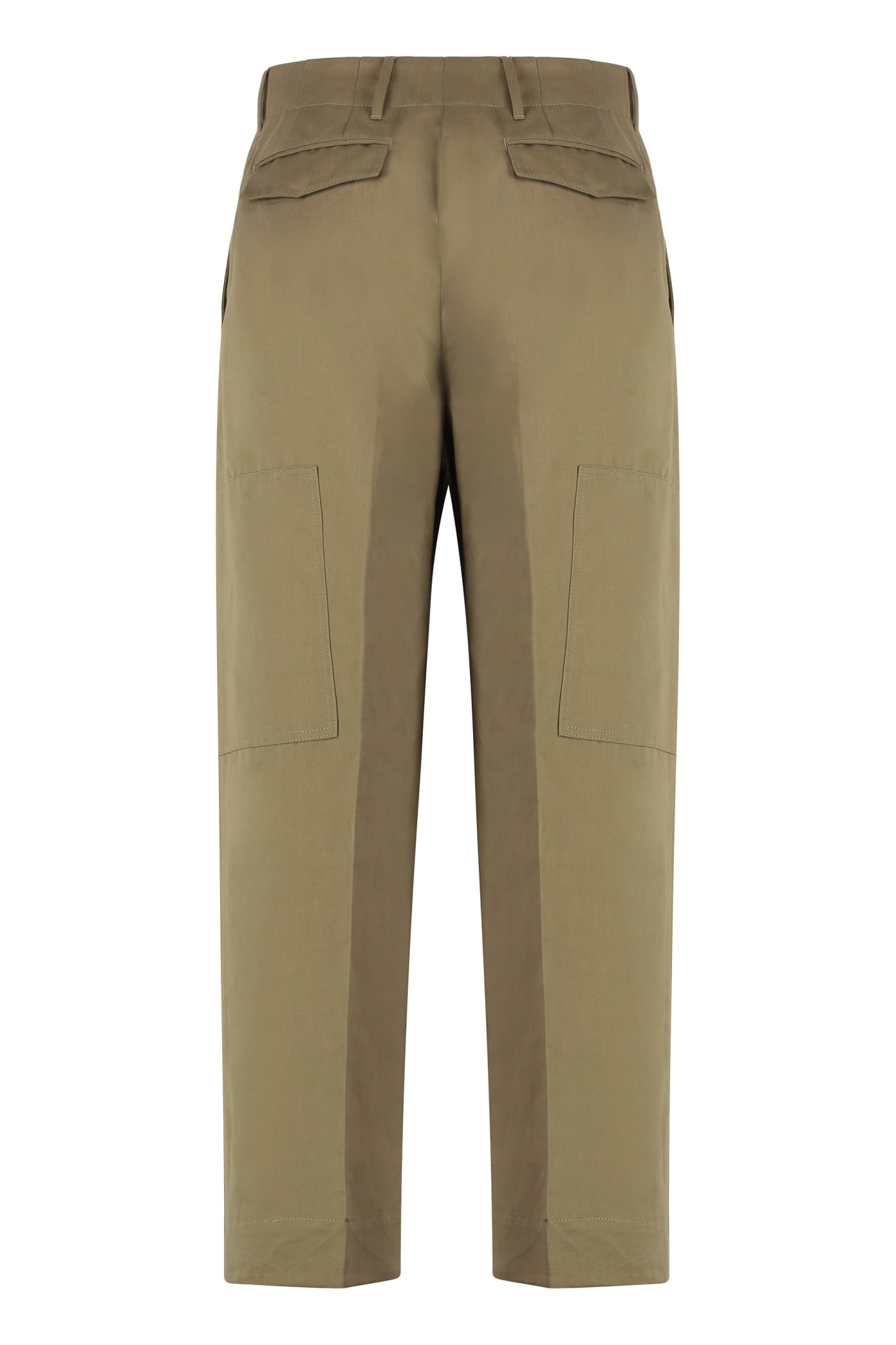 Shop Pt01 Cotton-linen Trousers In Sand