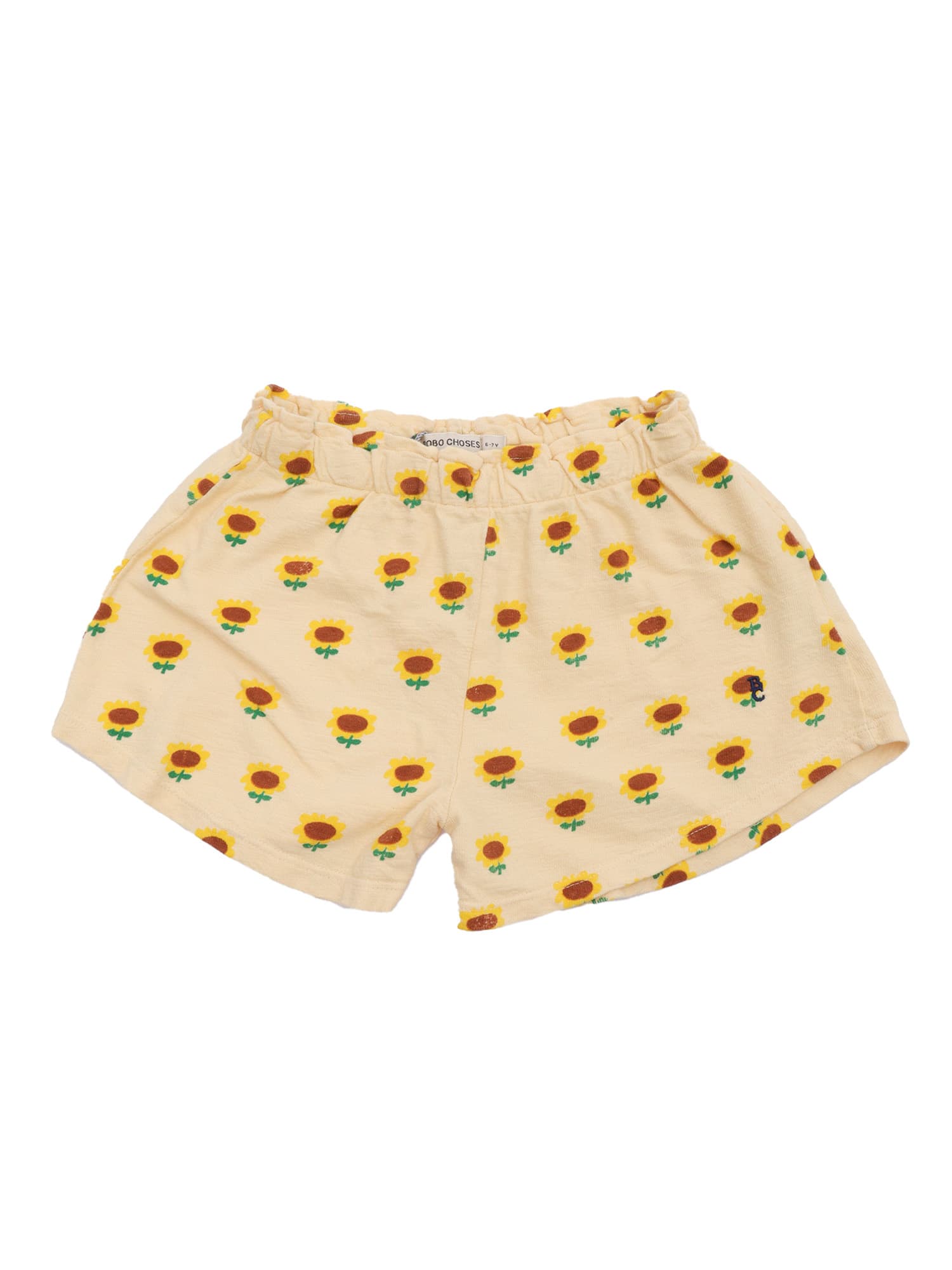 Bobo Choses Printed Cotton Shorts In White