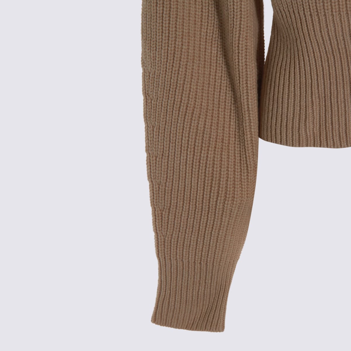 Max Mara Beige Wool Nadar Knitwear In Nude