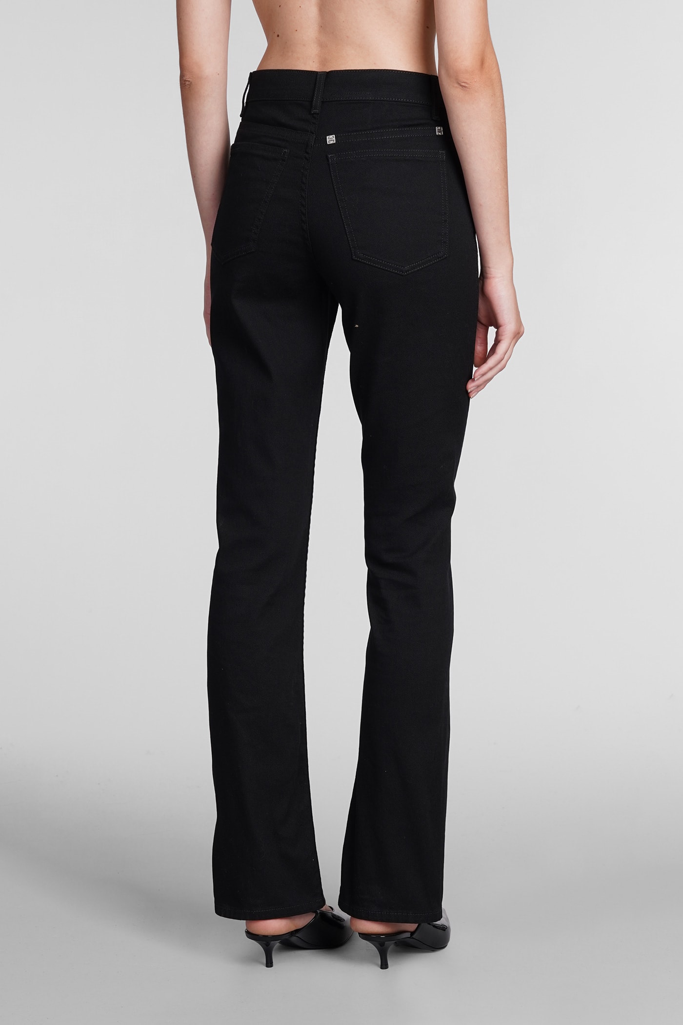 Shop Givenchy Jeans In Black Cotton