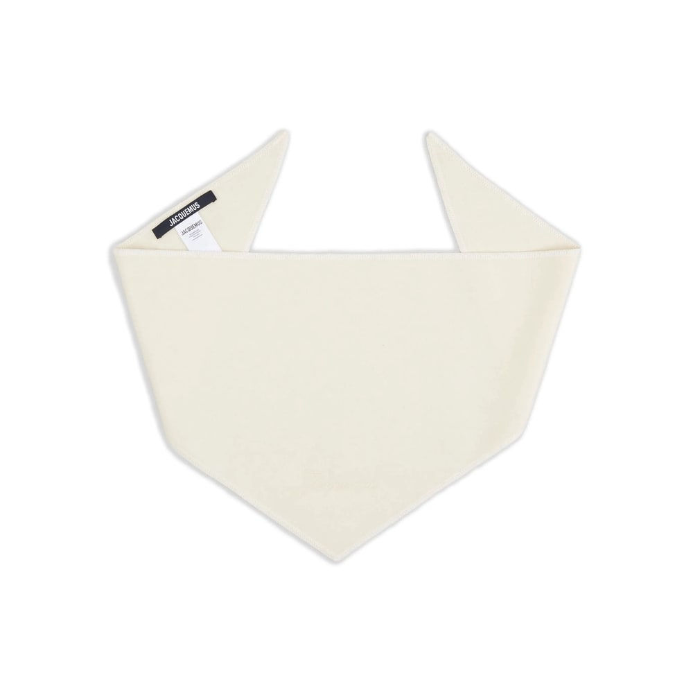 Jacquemus Triangular Shape Scarf In White