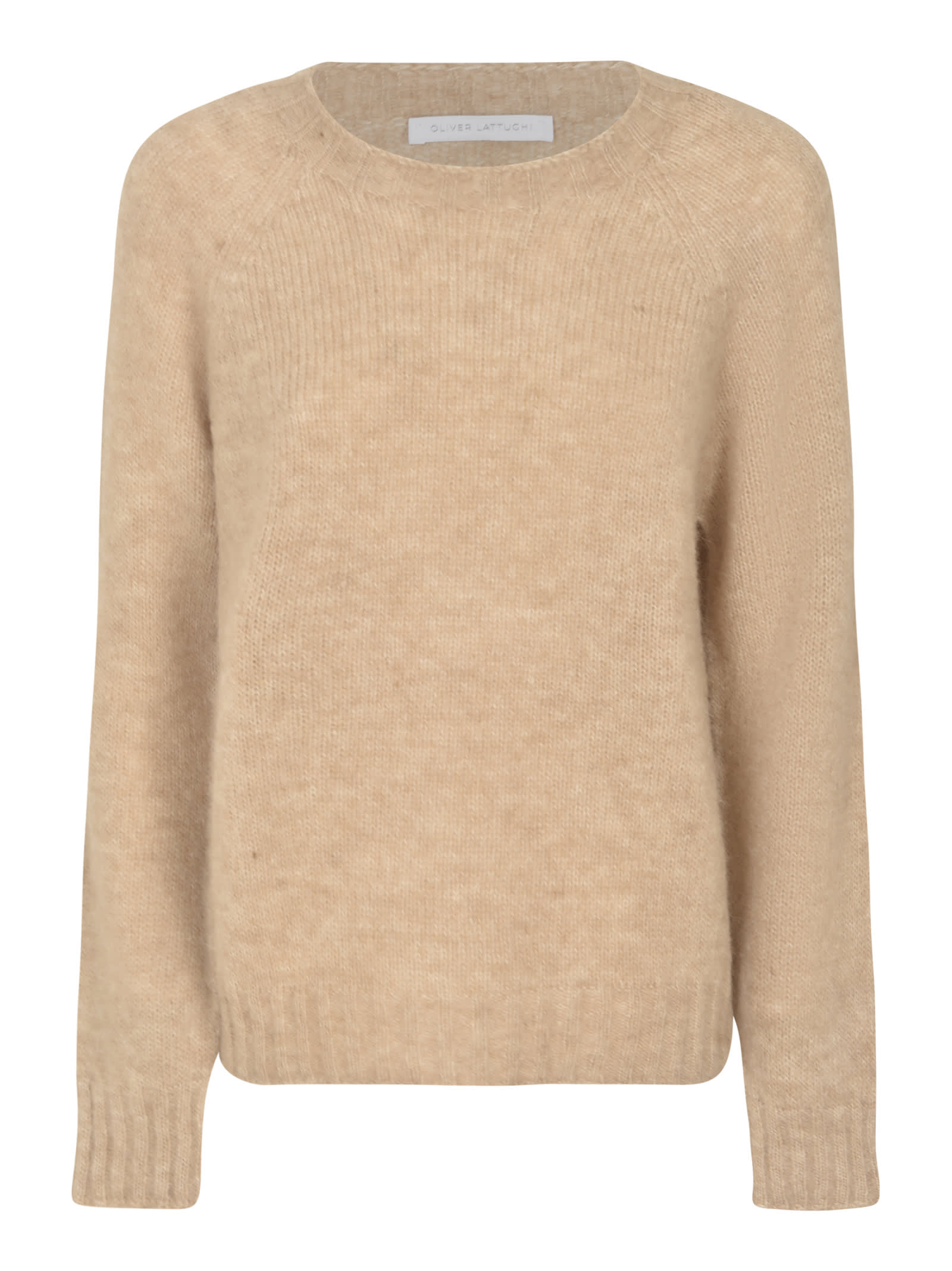 Shop Oliver Lattughi Classic Knit Sweater In Sesamo