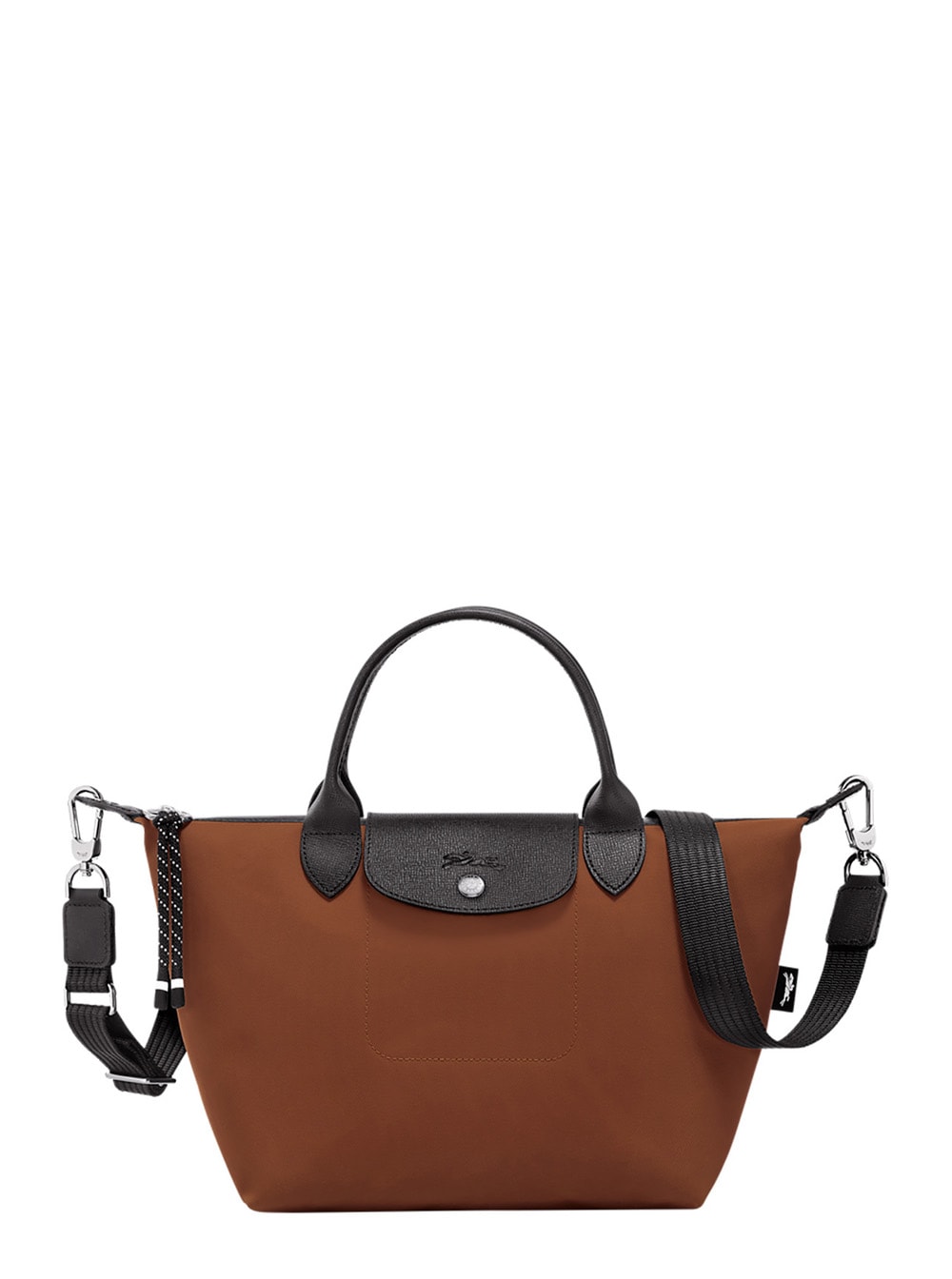 Longchamp Silk Tote Bags In Brown
