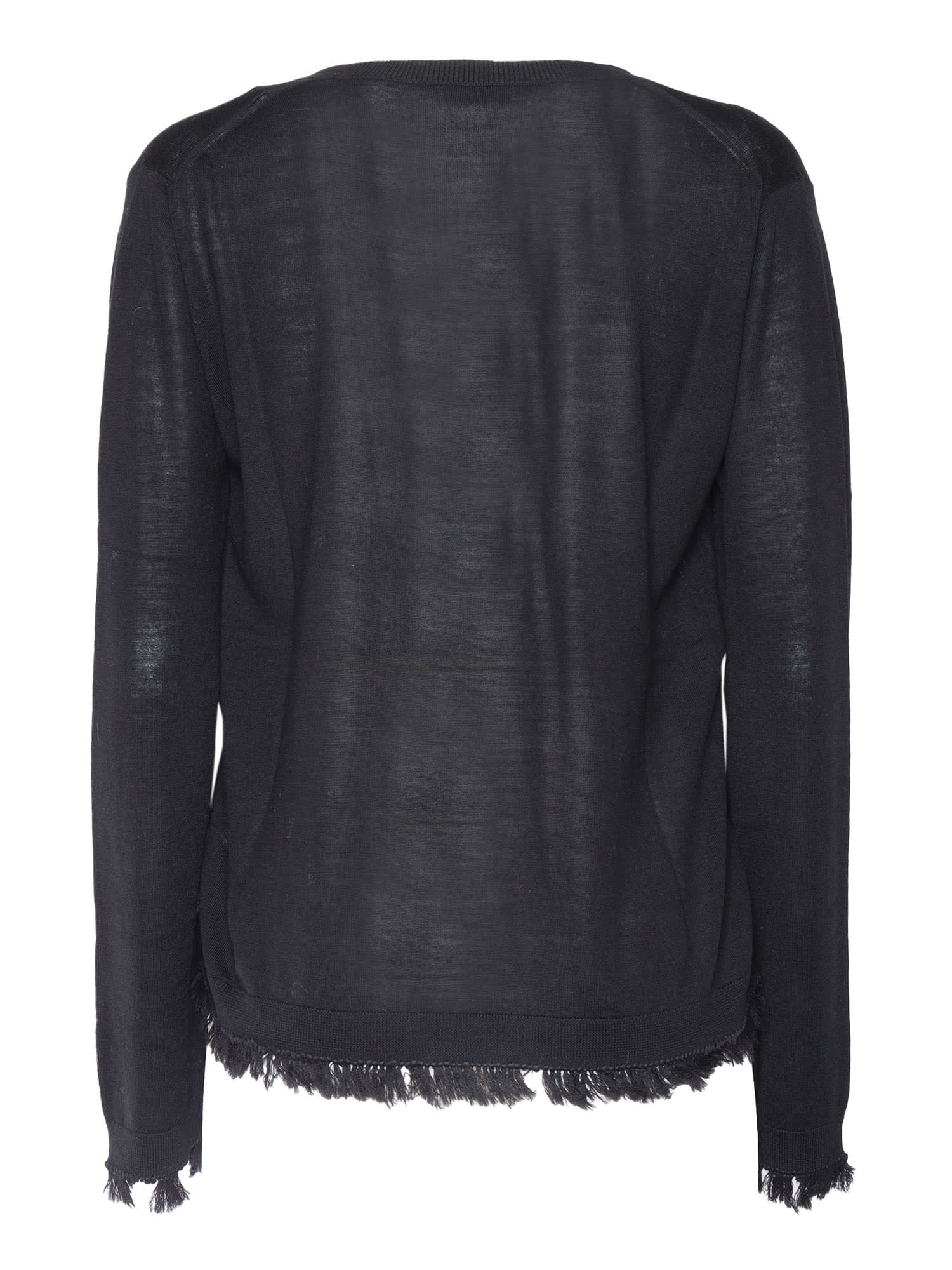 Shop Ballantyne V Neck Pullover In Black