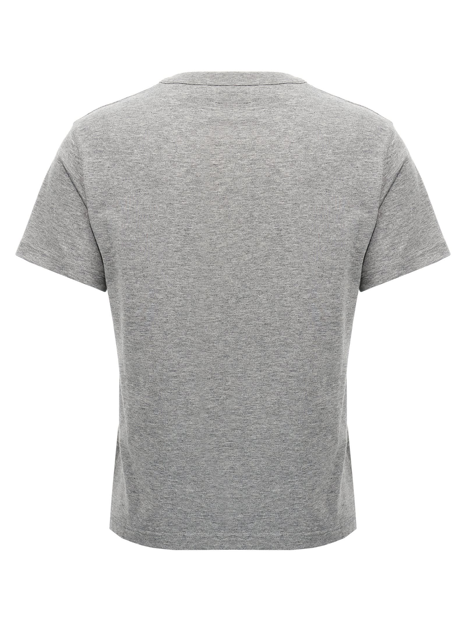 Shop Gucci Embossed Logo T-shirt In Gray