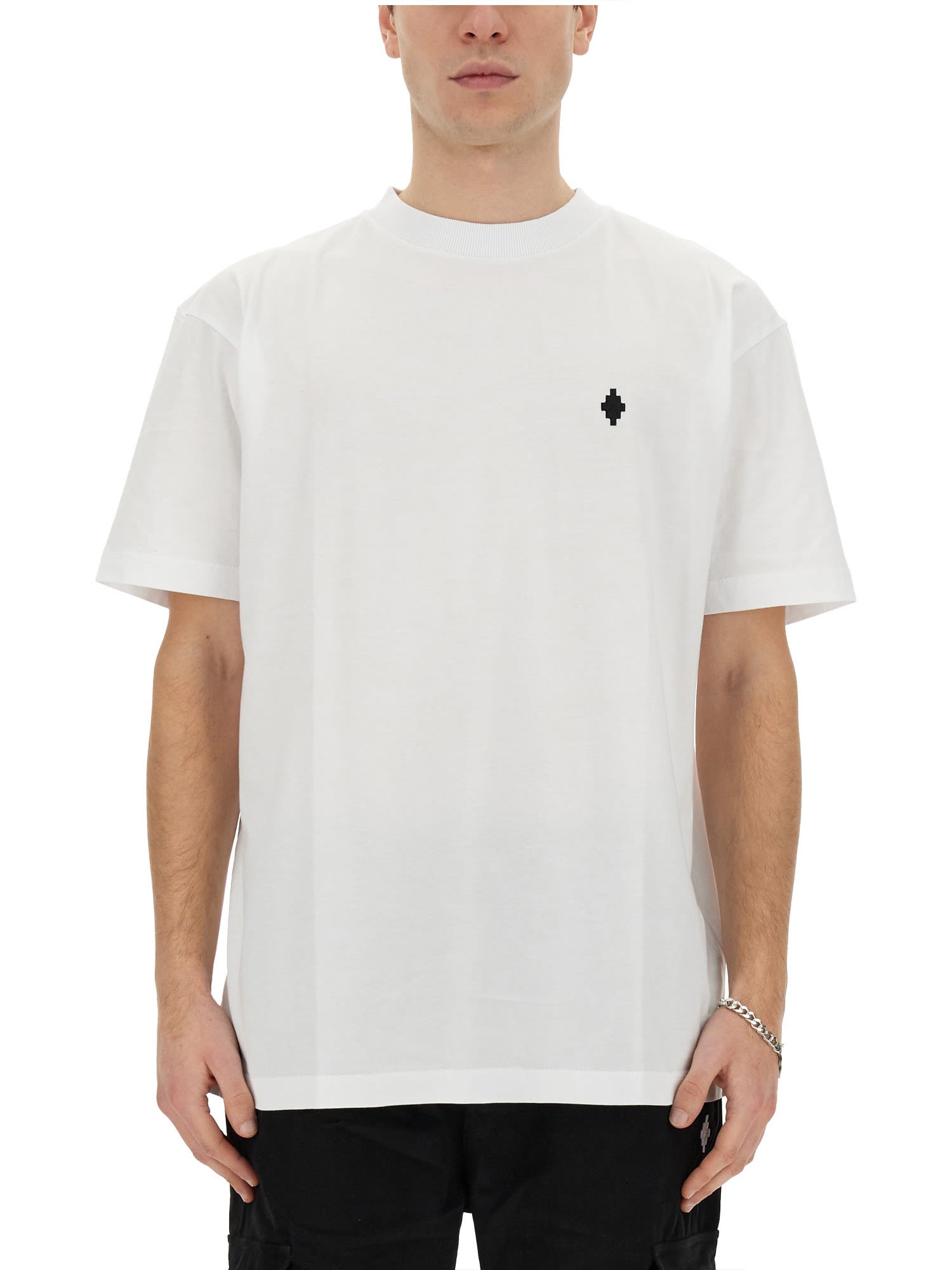 Shop Marcelo Burlon County Of Milan T-shirt With Logo In White