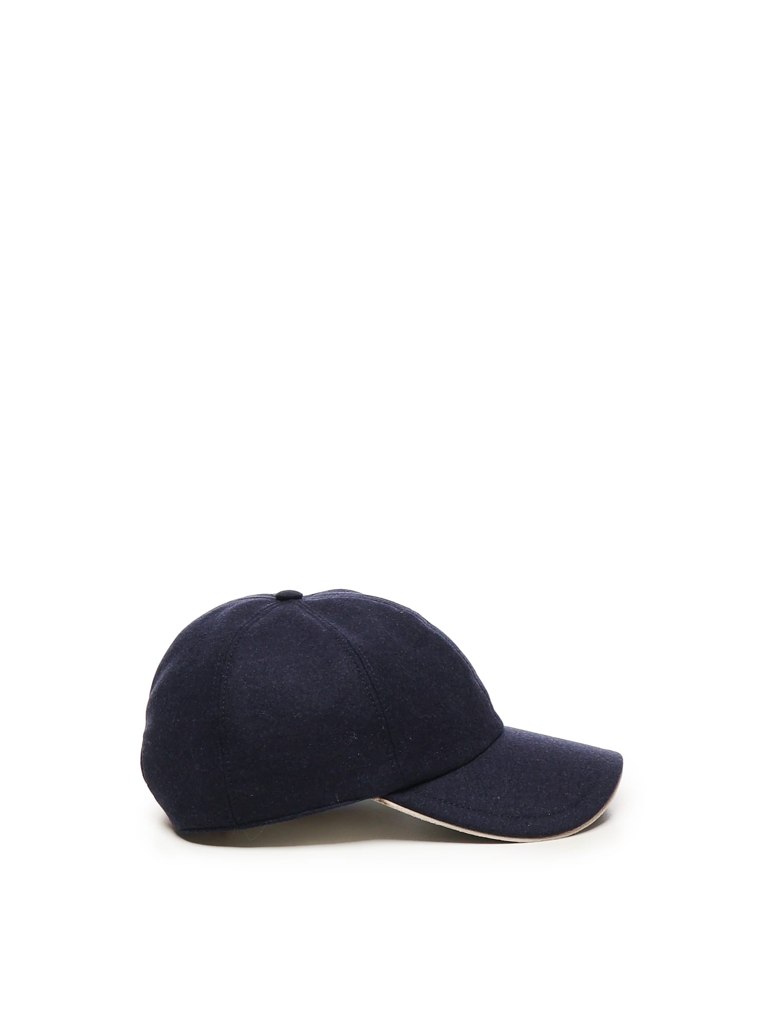 Eleventy Wool Baseball Cap In Blue
