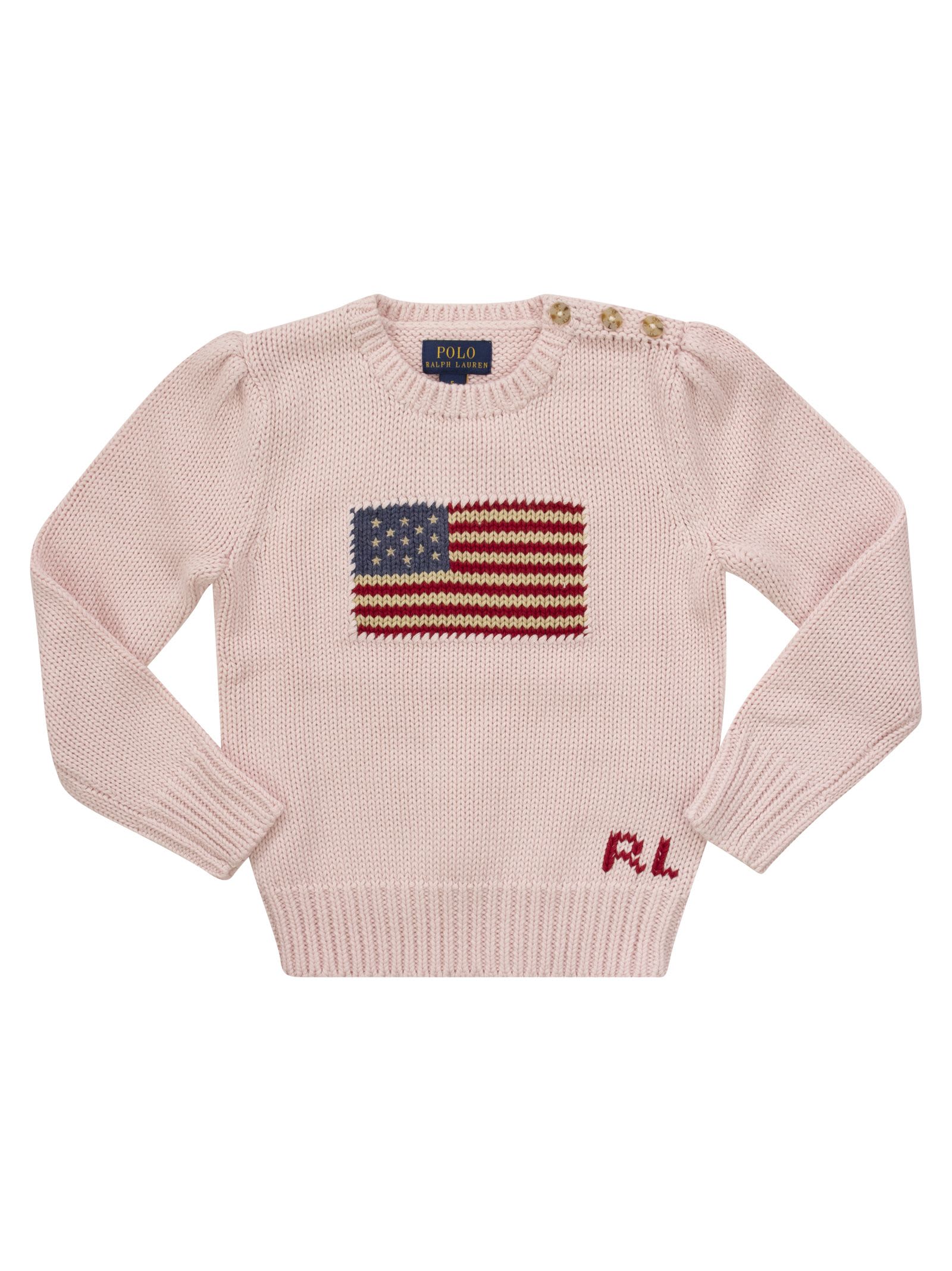 Ralph Lauren Cotton Crew-neck Sweater With Flag
