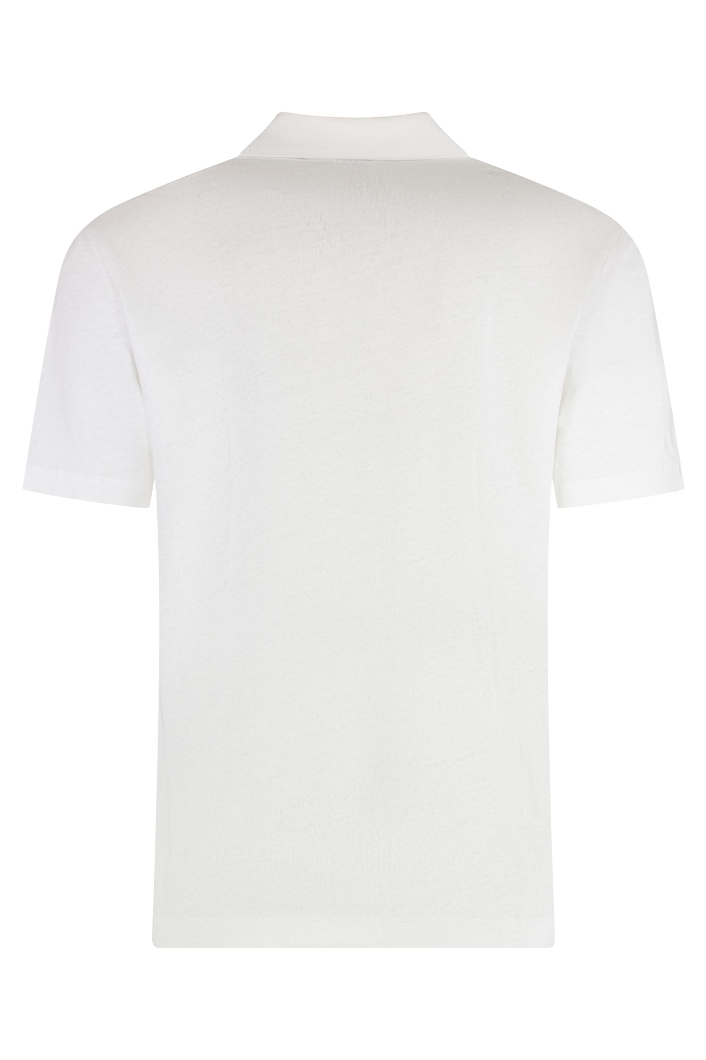 Hugo Boss Boss Cotton And Linen Polo Shirt