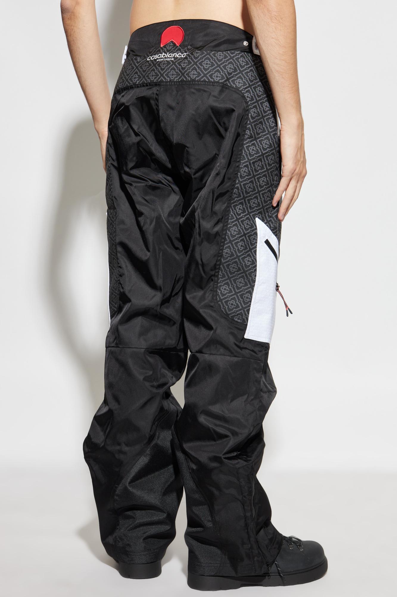 Casablanca Geometric Pattern Casual Pants In Black